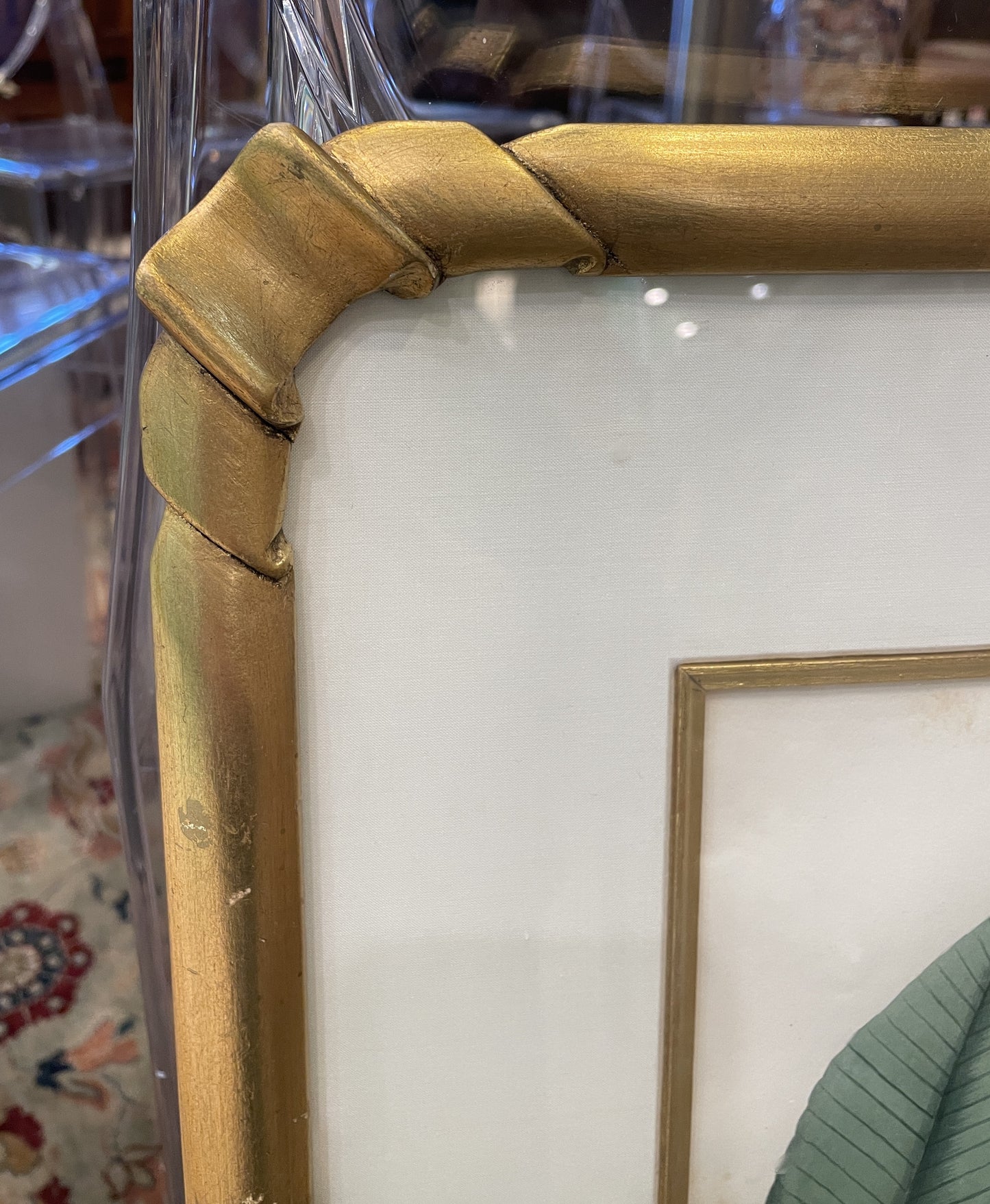 Antique Botanical, Framed and Hand Colored Neglectum and Caudiforme, AS IS (0HP015)