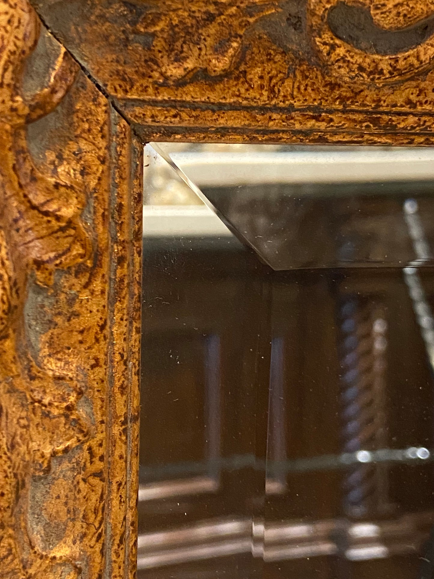 Pair of Bronze Louis Chenets