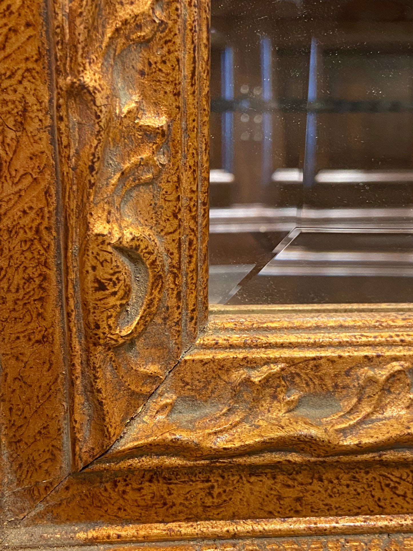 Pair of Bronze Louis Chenets