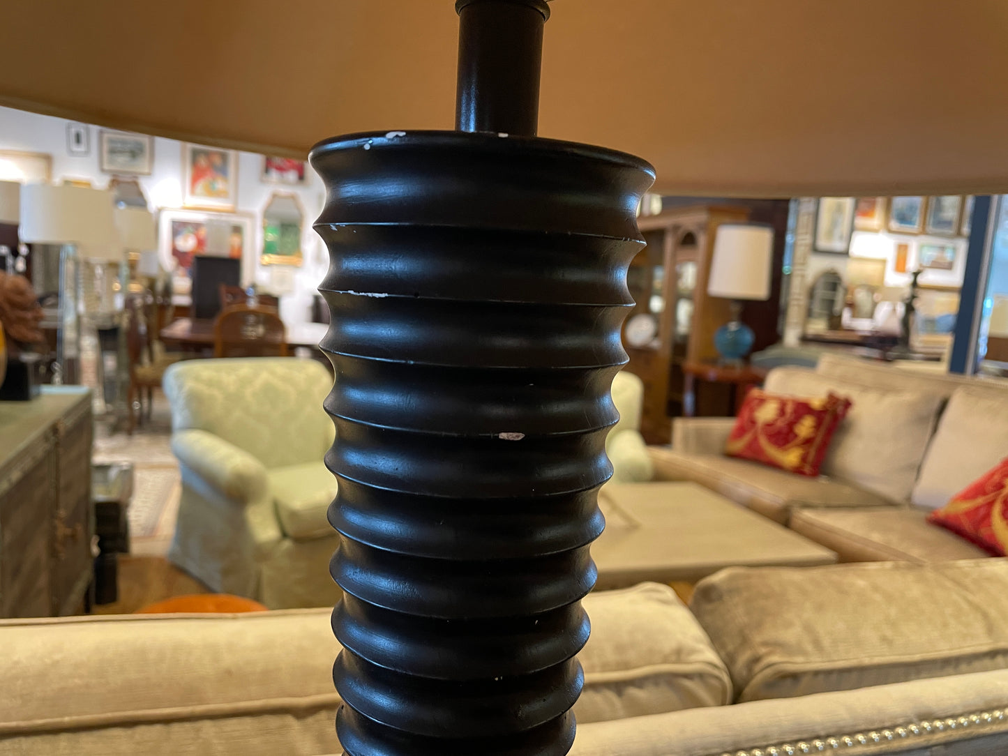 "As You Like It" Reeded Lamps, a pair AS IS (01B01X)