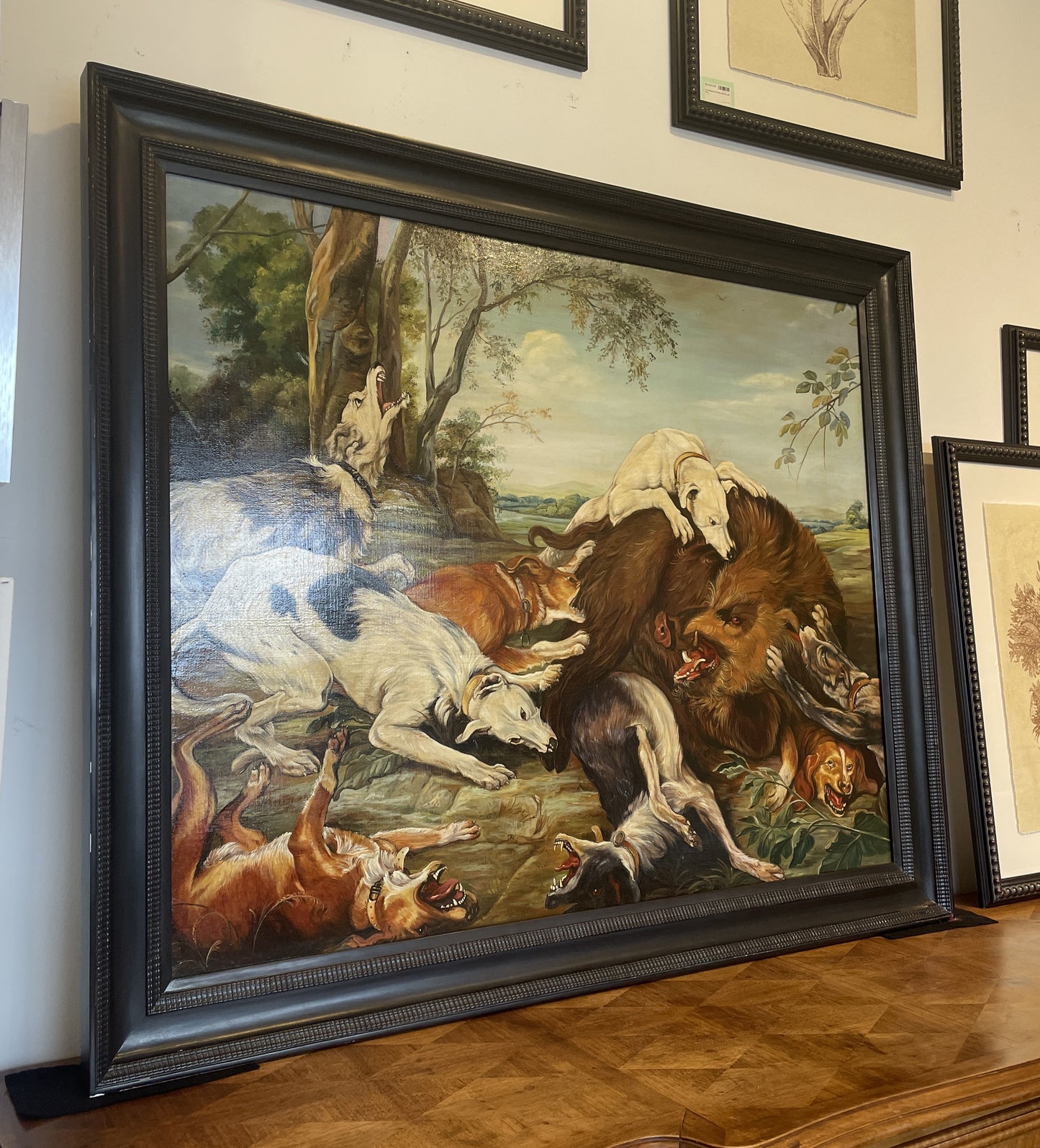 Frans Snyders Reproduction Oil on Canvas, Wild Boar Hunt Scene (0HP012)