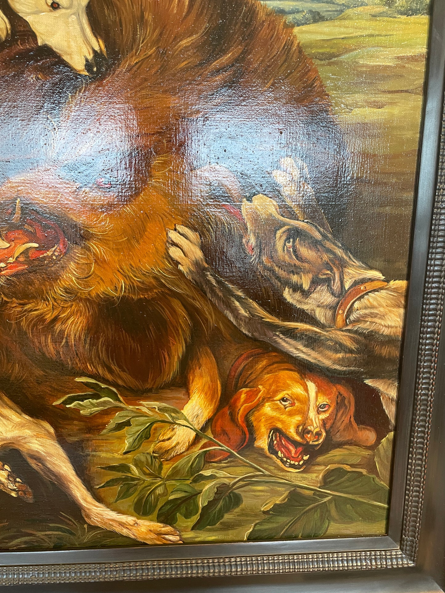 Frans Snyders Reproduction Oil on Canvas, Wild Boar Hunt Scene (0HP012)