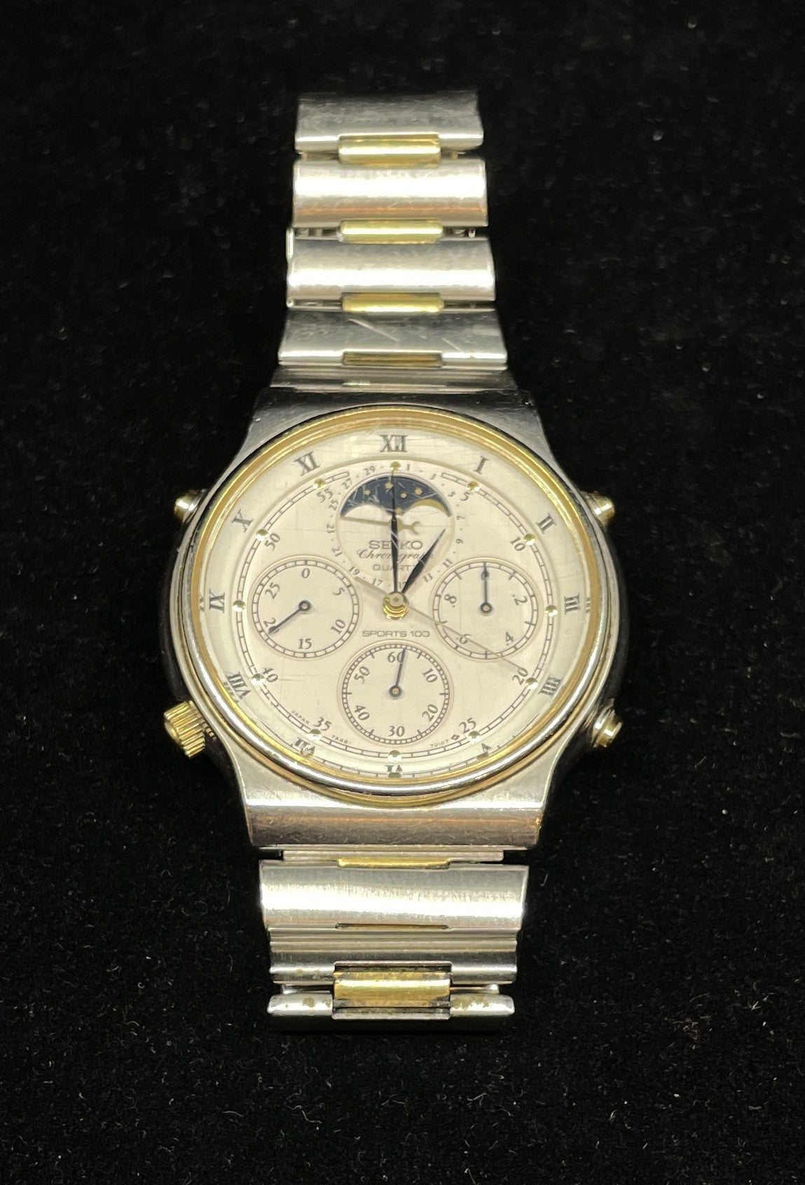 Seiko Moon Phase Chronograph 7A48-7009 (0HO015)