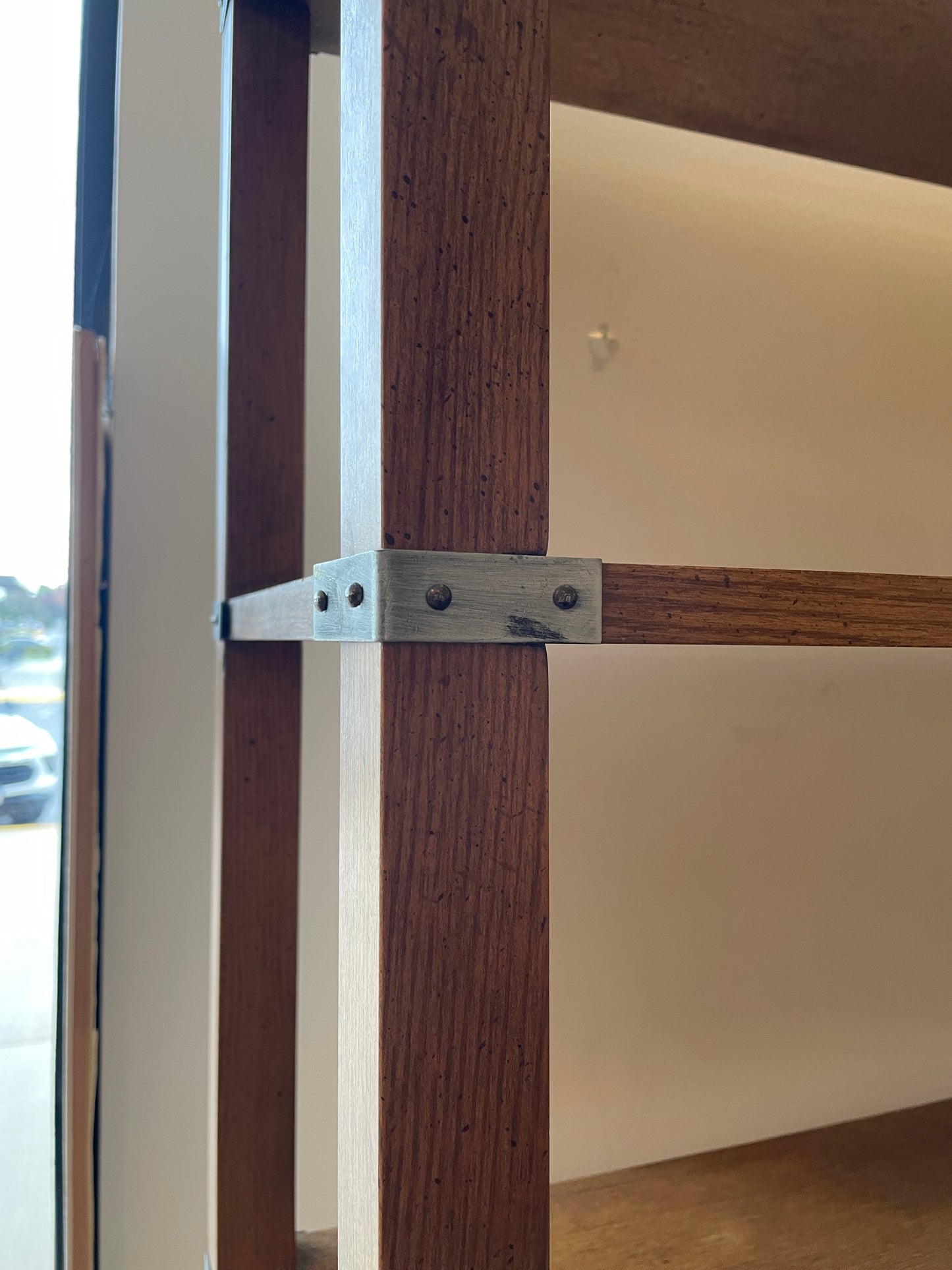 Vintage Campaign Style Kenmore Bookcase (Two available) (0HU003)