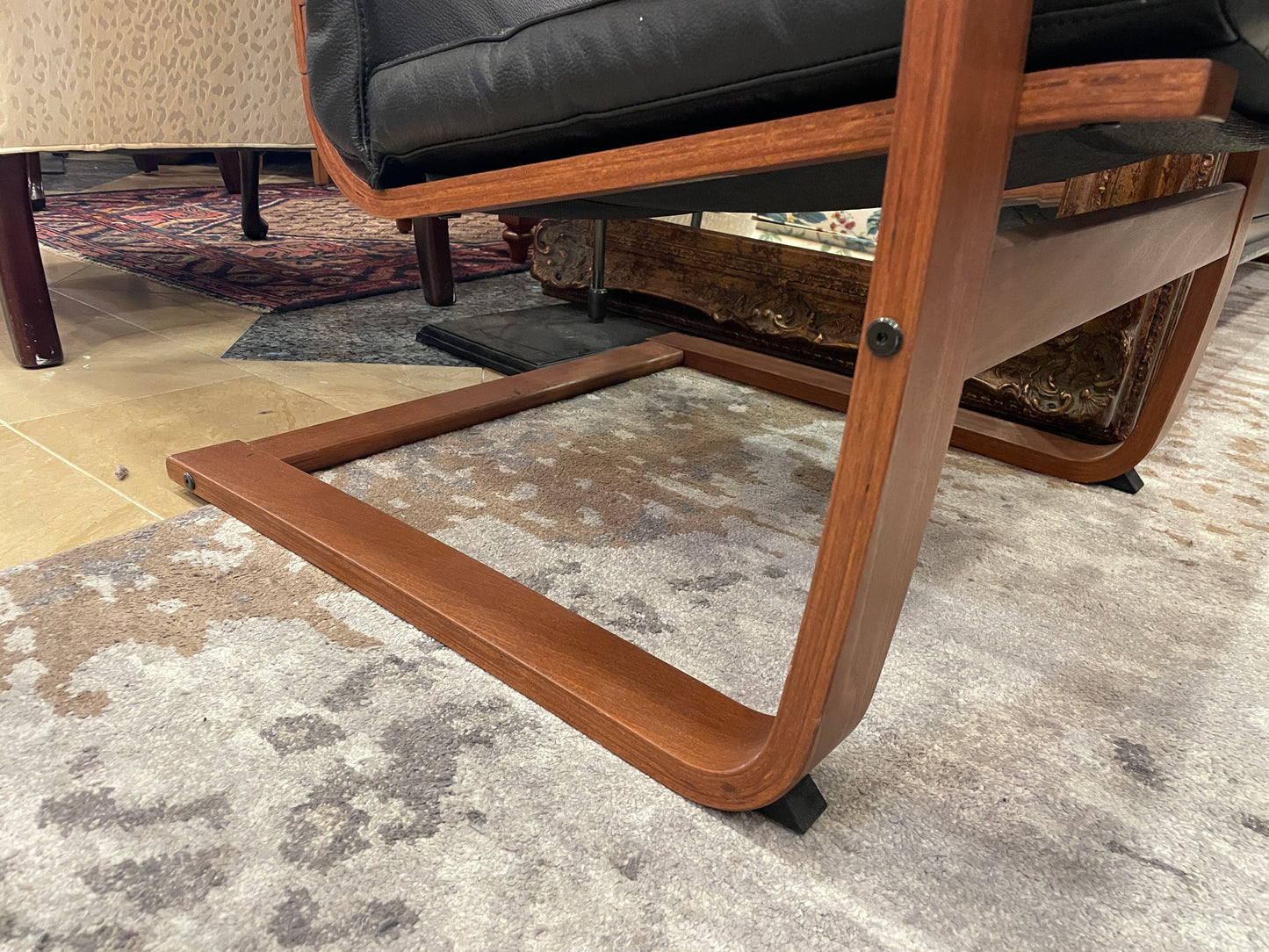 Ikea Black Poang Cantilever Chair, AS IS (Two available) (0HV001)