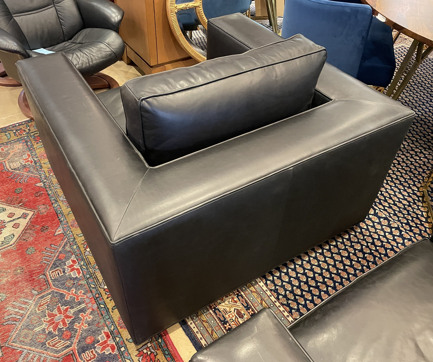 Restoration Hardware Maddox Leather Arm Chair (Two available) (0HV006)