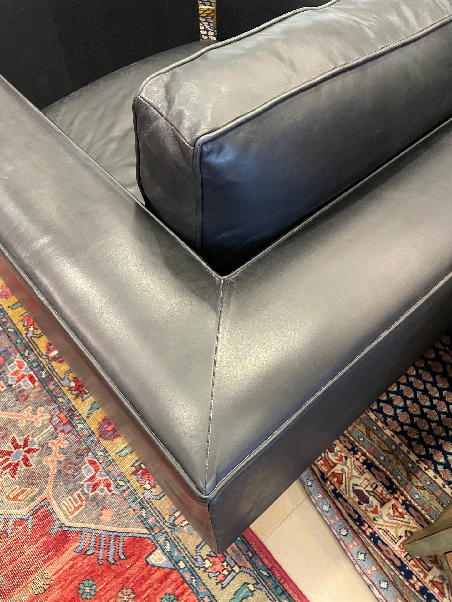 Restoration Hardware Maddox Leather Arm Chair (Two available) (0HV006)