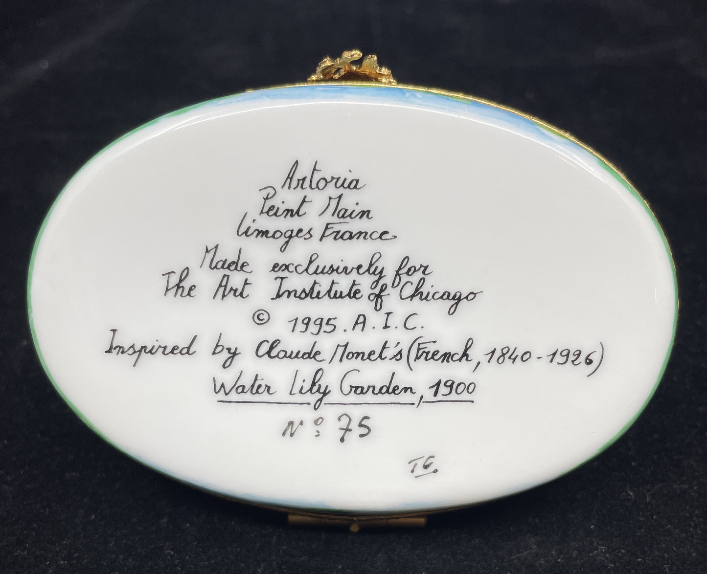 Limoges Monet's Bridge Trinket Box (0I0005)