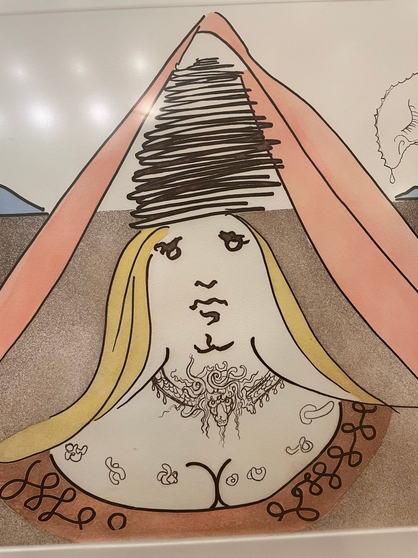 Salvador Dali "The Lady from Dulcinea" Framed Etching (CZ9C78)