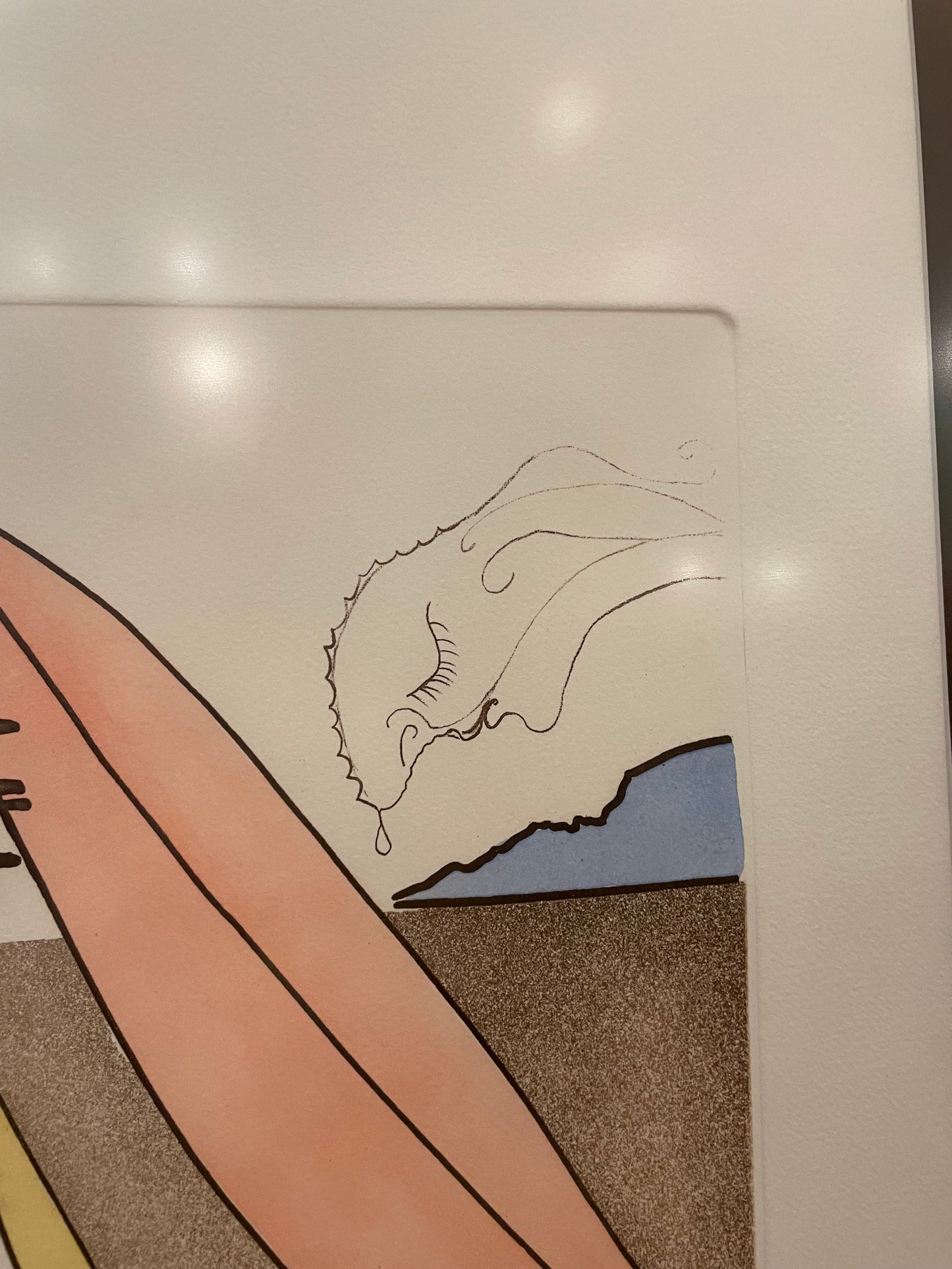 Salvador Dali "The Lady from Dulcinea" Framed Etching (CZ9C78)