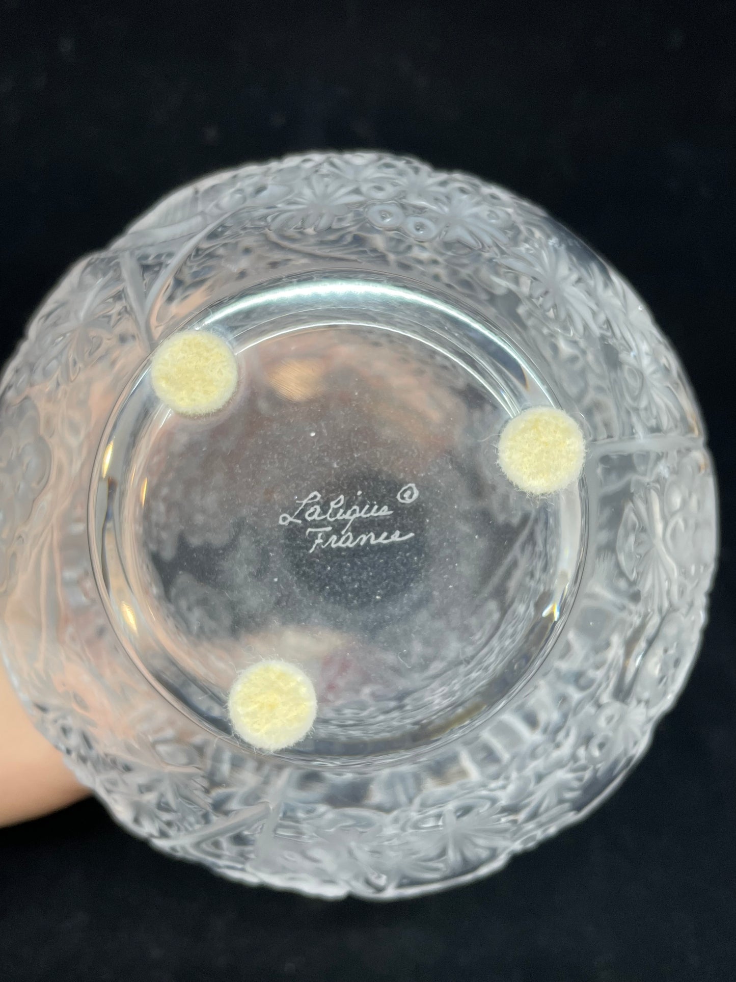 Lalique "Aubepine May" Vase with Box (VHGU3S)
