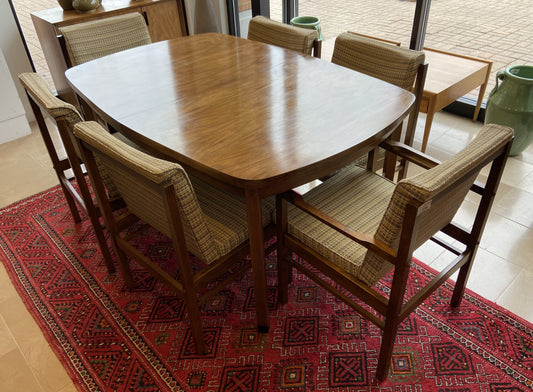 Lane Mid Century Table and Six Chairs (FDDG19)