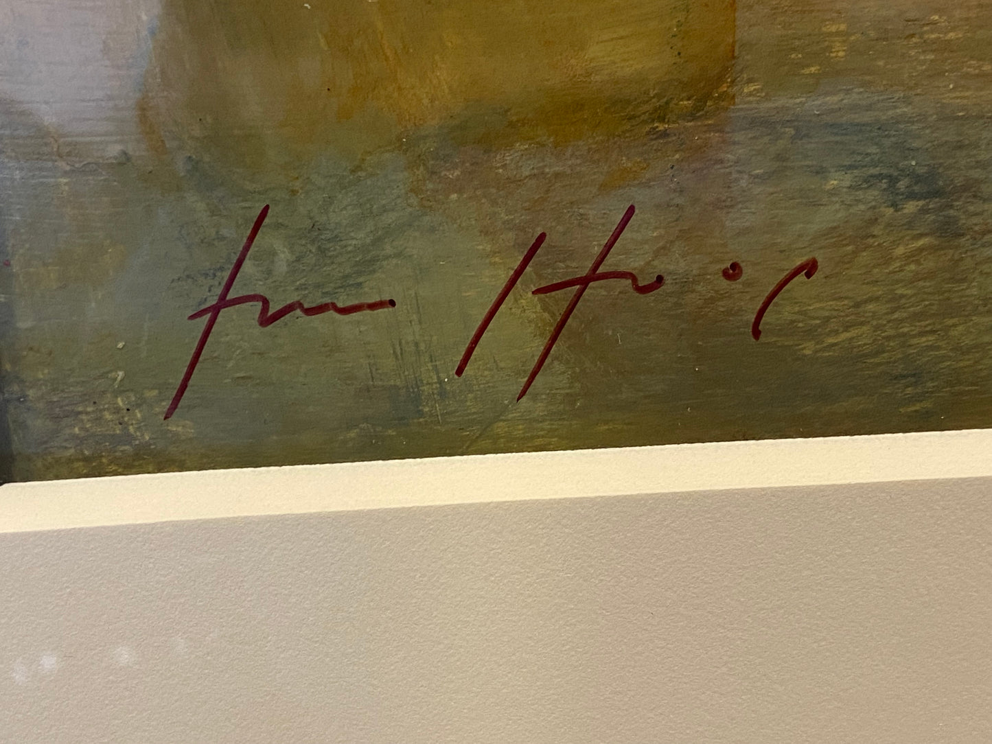 Fiona Hoop "Single Line Horizon" Acrylic Painting (N3XAZH)