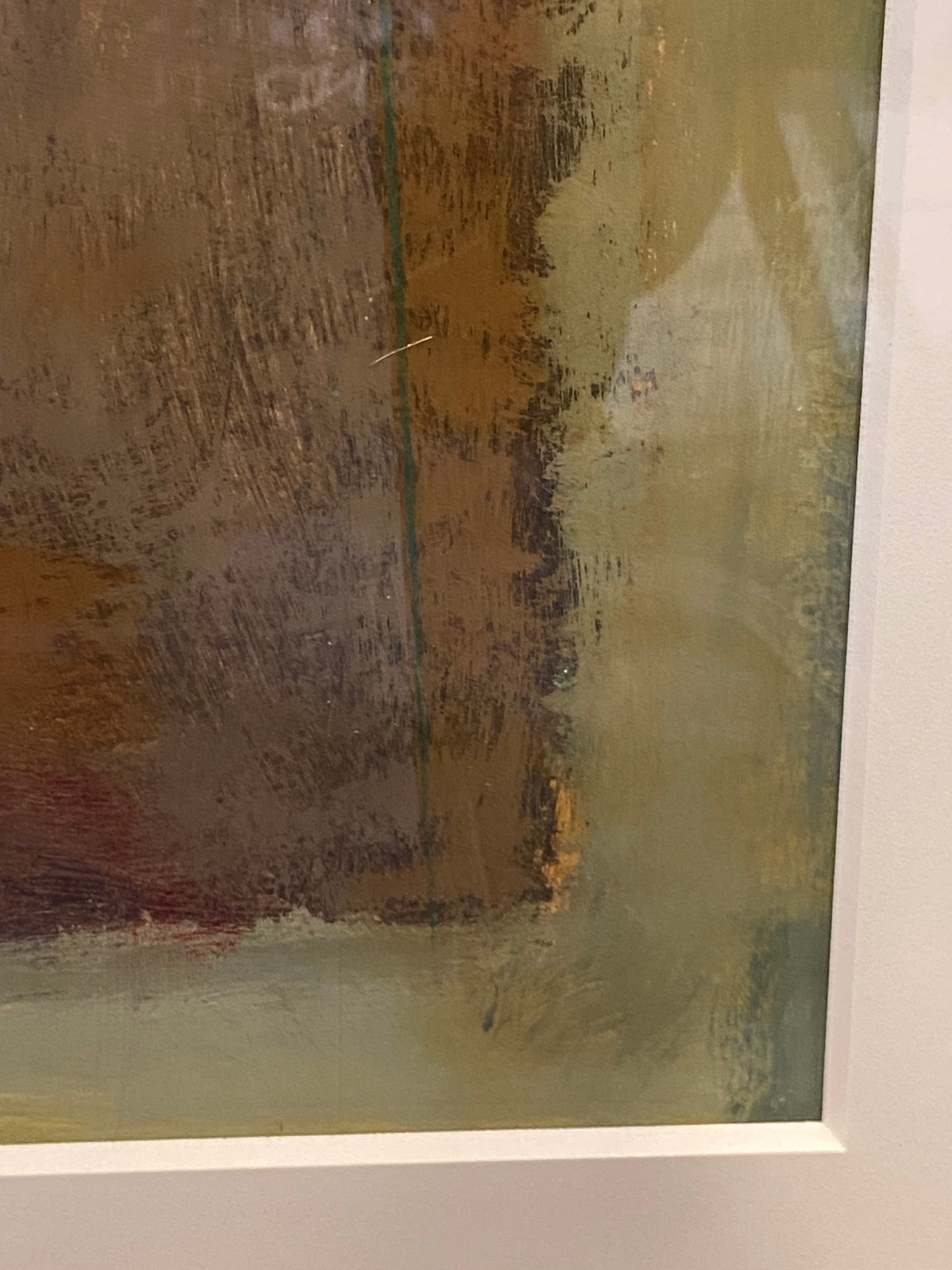 Fiona Hoop "Single Line Horizon" Acrylic Painting (N3XAZH)