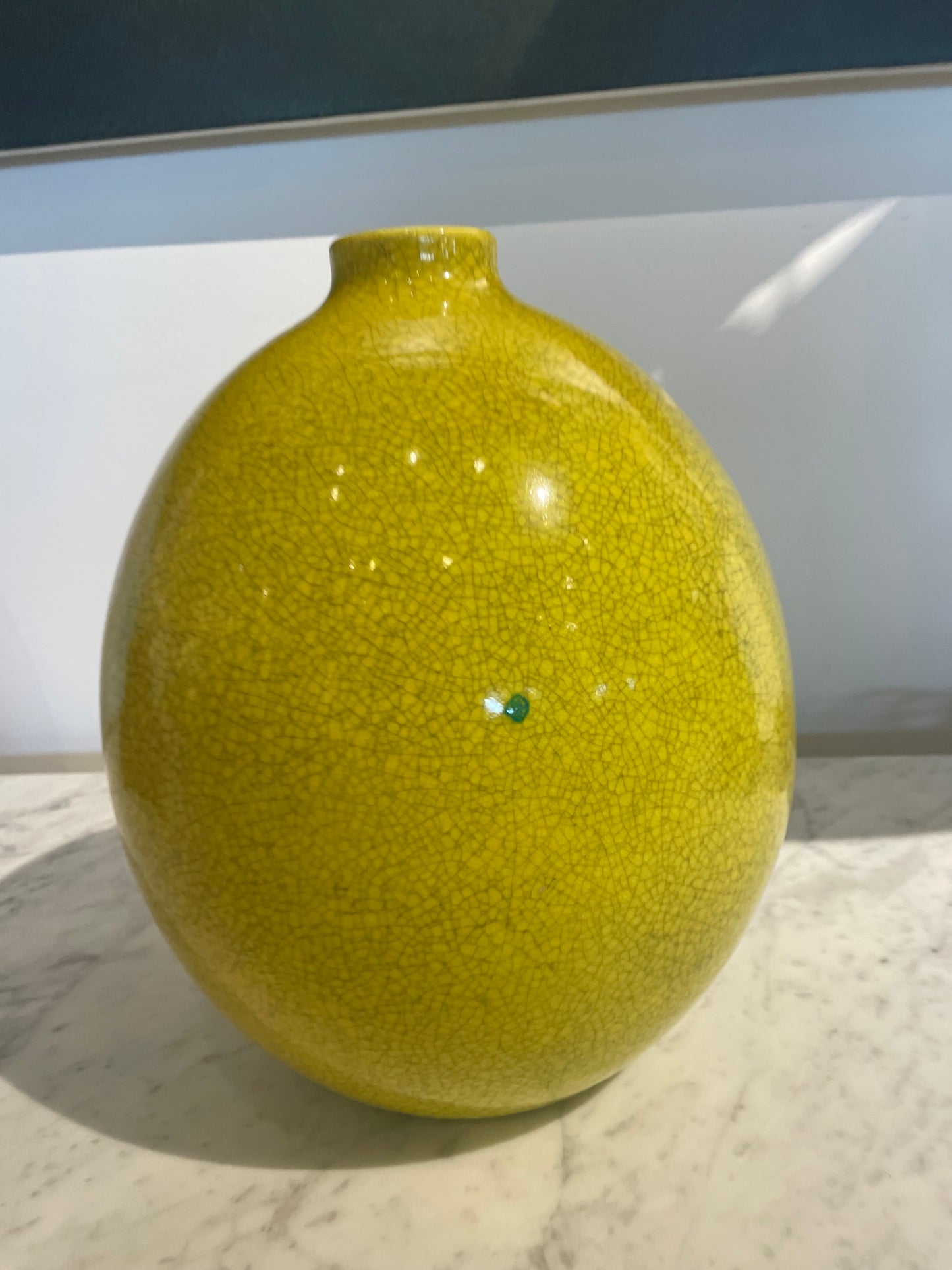 Boch Keramis Chartreuse Vase 1930s (C5VQ3W)
