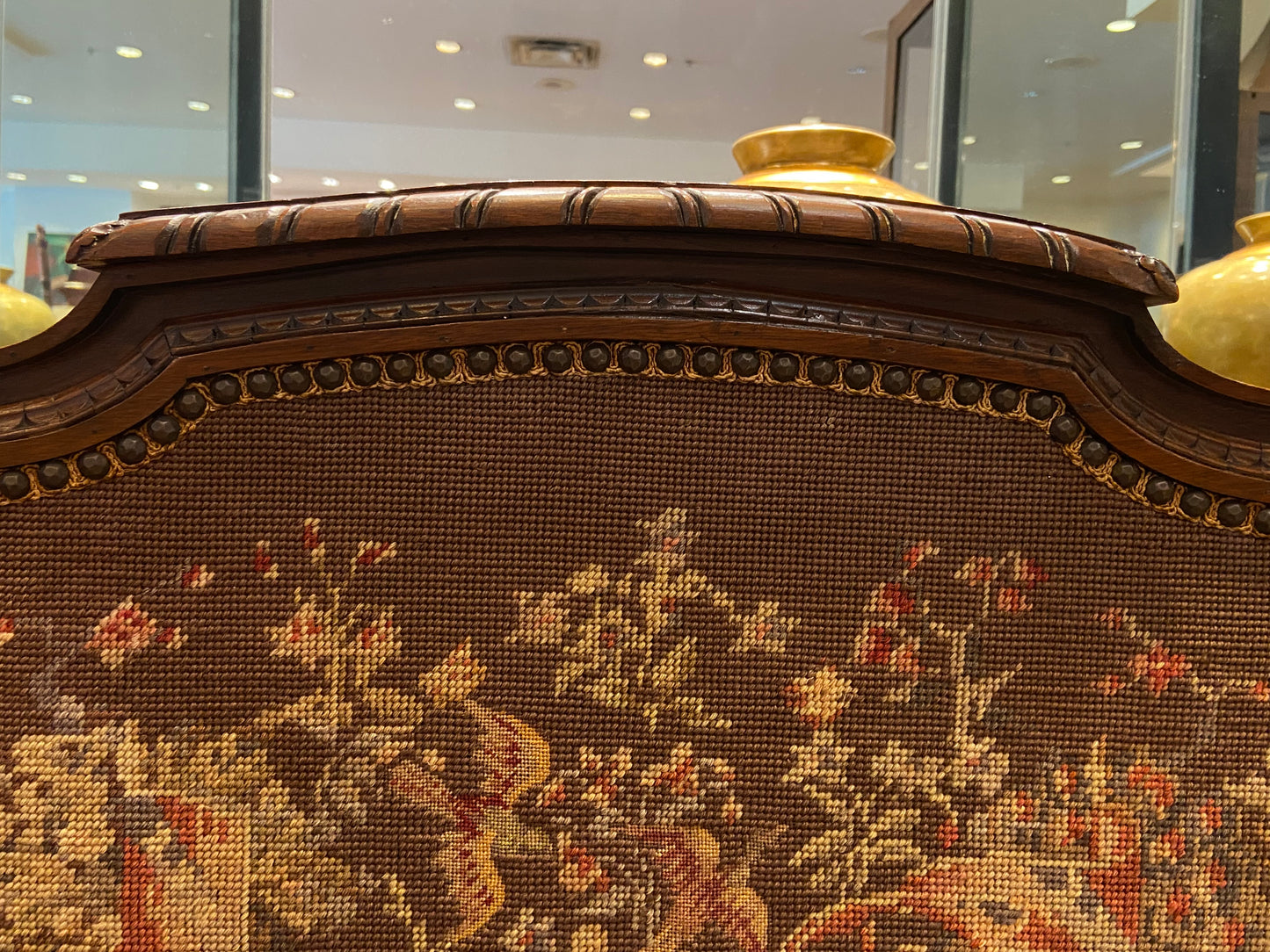 Louis XVI Needlepoint Fireplace Screen (HKDWFP)