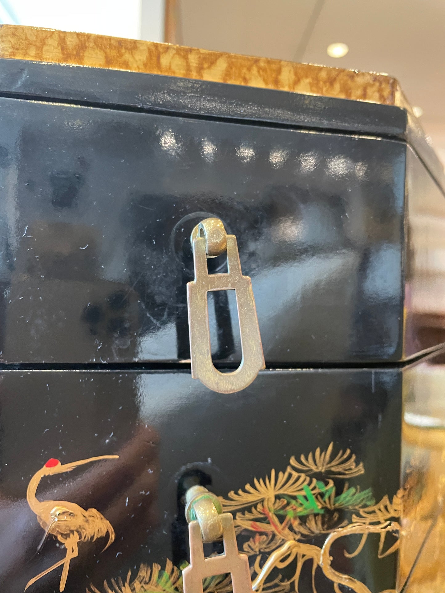 Chinoiserie Octagonal Jewelry box (0HU001)