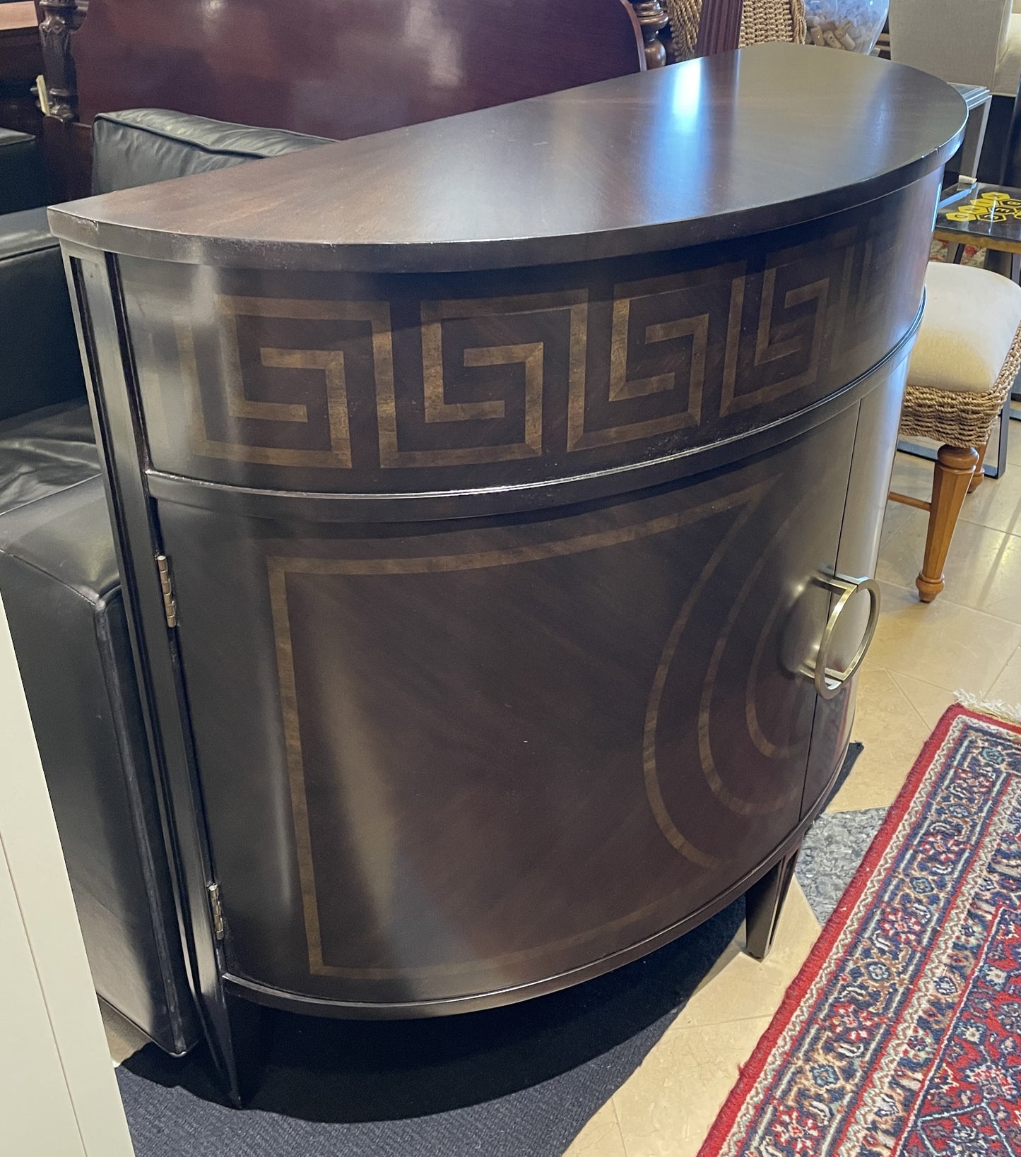 Ethan Allen Kronos Demilune Cabinet (0I6009)