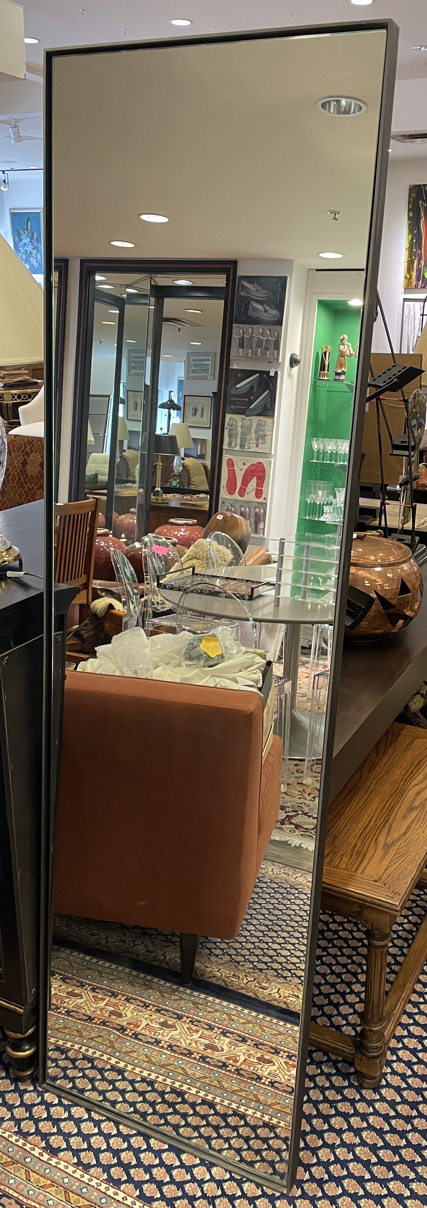 Restoration Hardware Floating Steel Mirror, 80" (0HV00J)