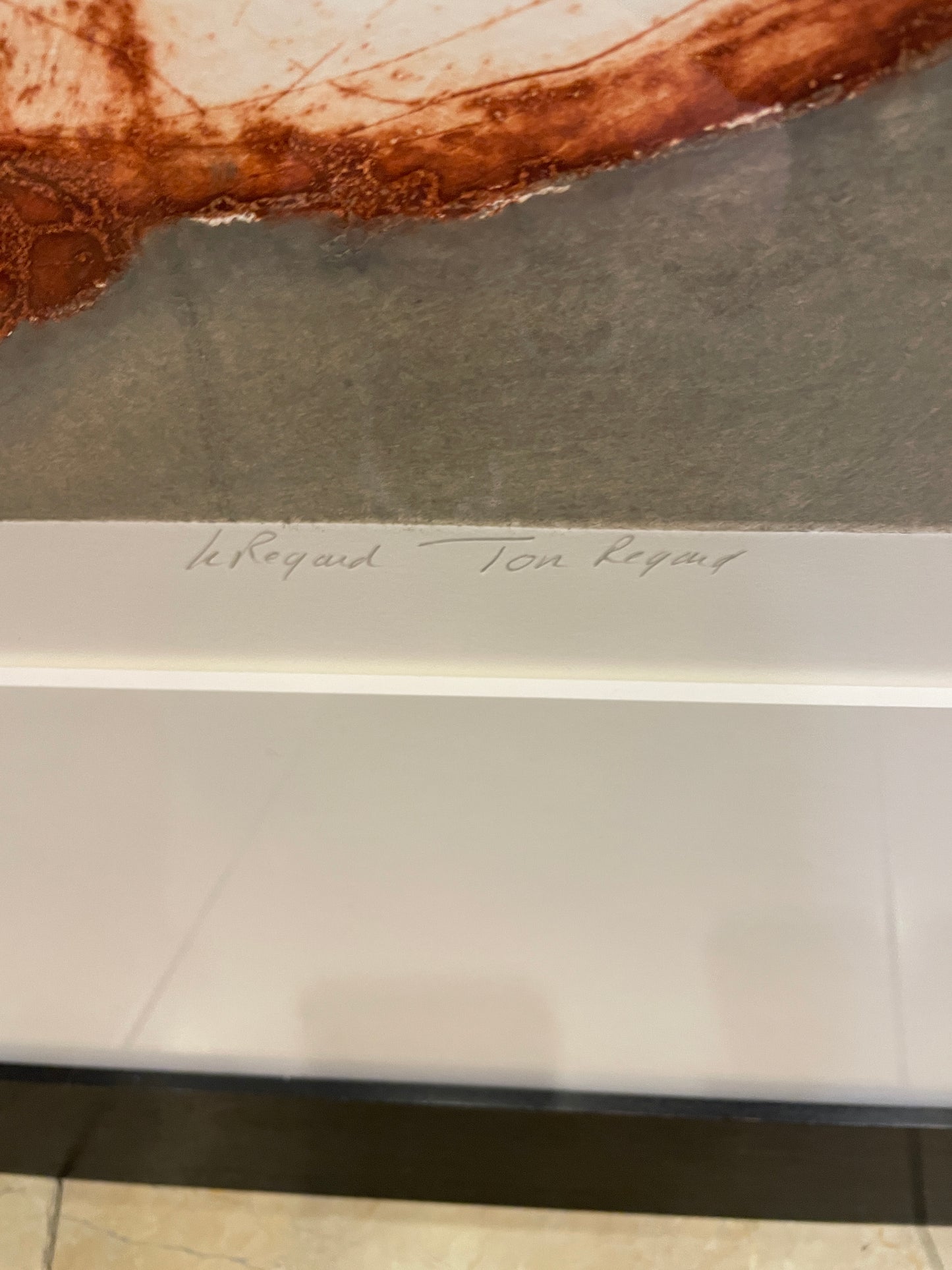 Bersou Lithograph Etching and Aquatint "Le Reqand Ton Reqand" (0I600T)