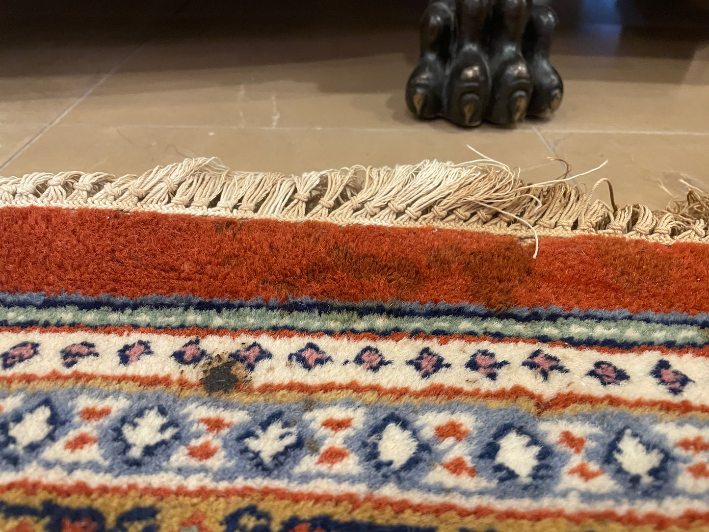 Persian Sarouk Mir Rug in Red (9'x11'11) (0LR001)