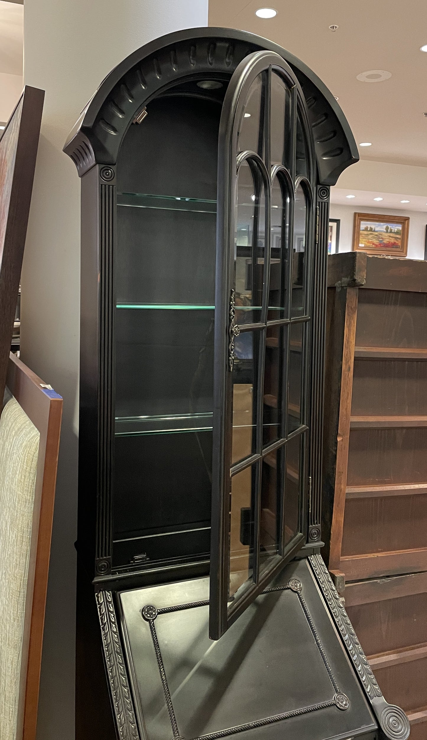 Four Hands Black Secretary Desk, AS IS (0HS006)