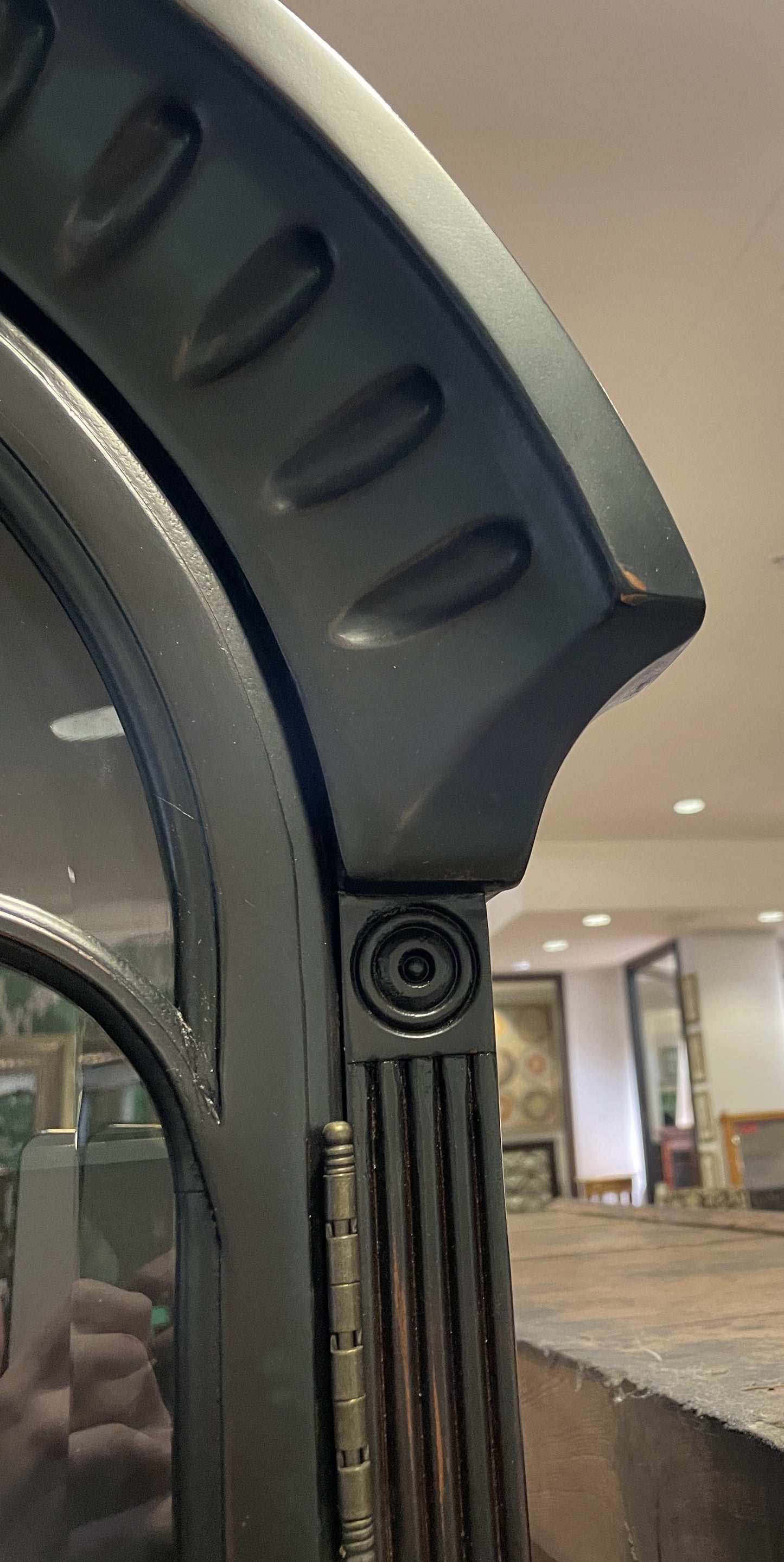 Four Hands Black Secretary Desk, AS IS (0HS006)