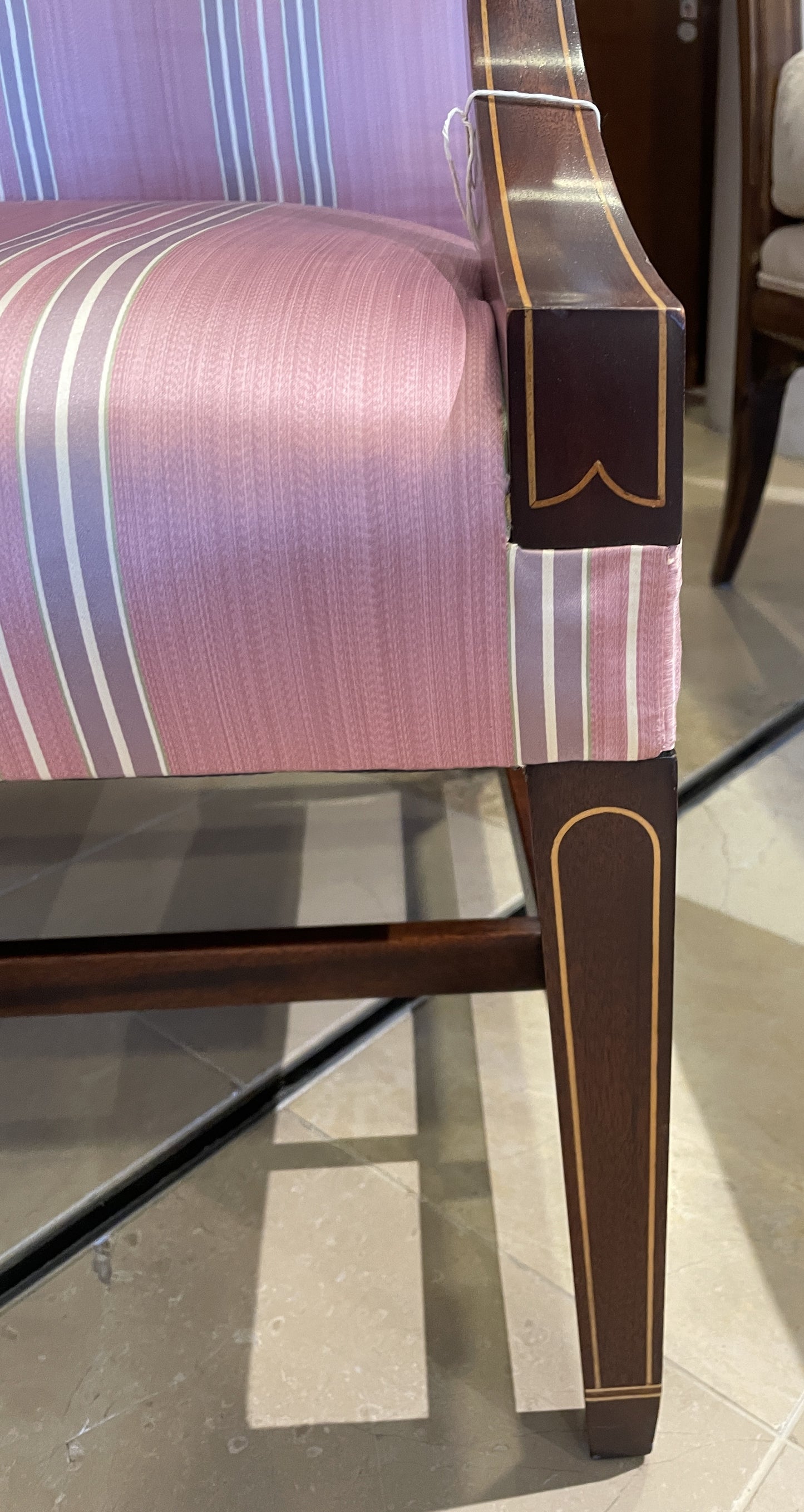 Kindel Striped Lolling Chair AS IS (0DW00F)