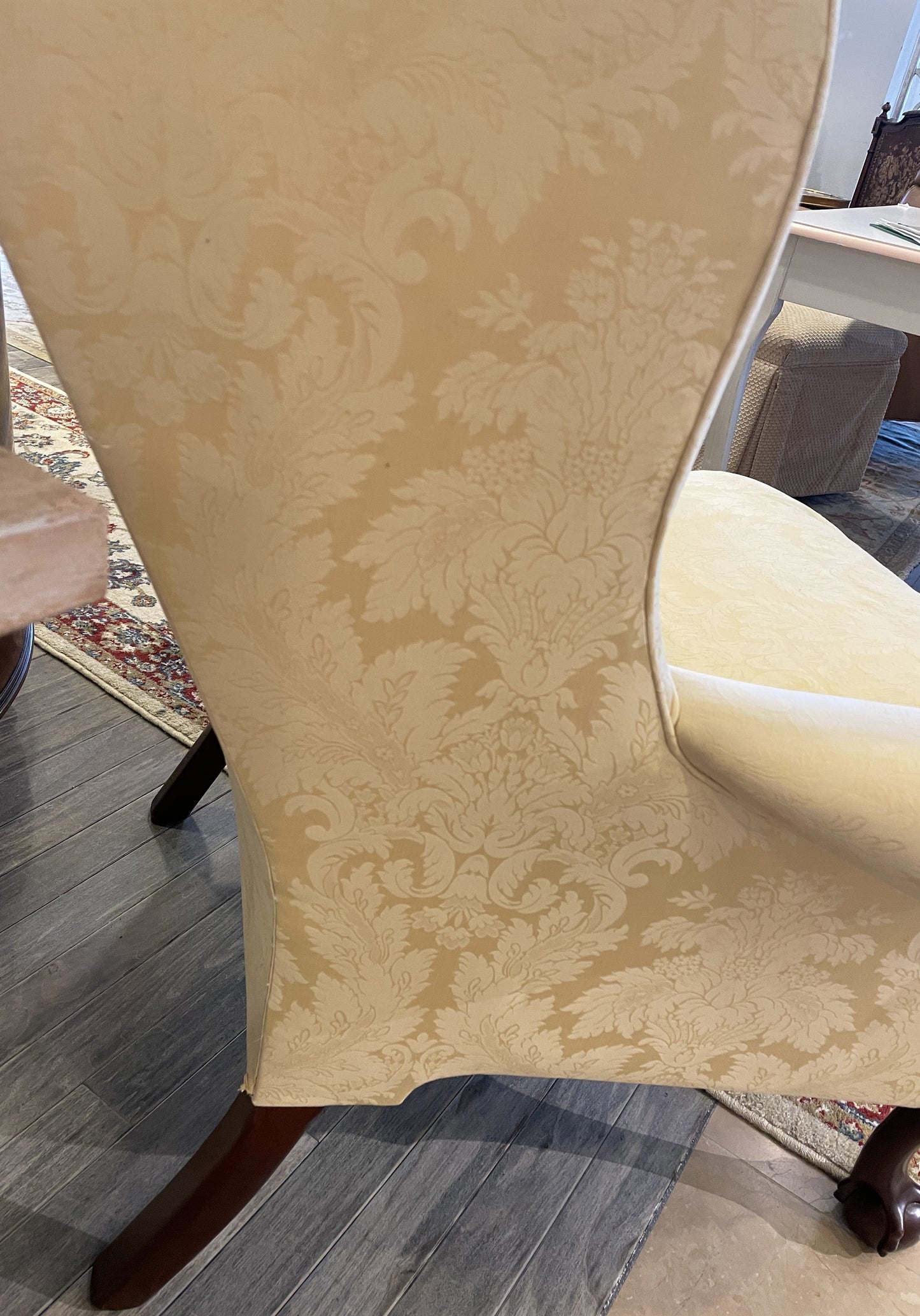 Kindel Winterthur Armchair in Lemon Damask (0DW00I)