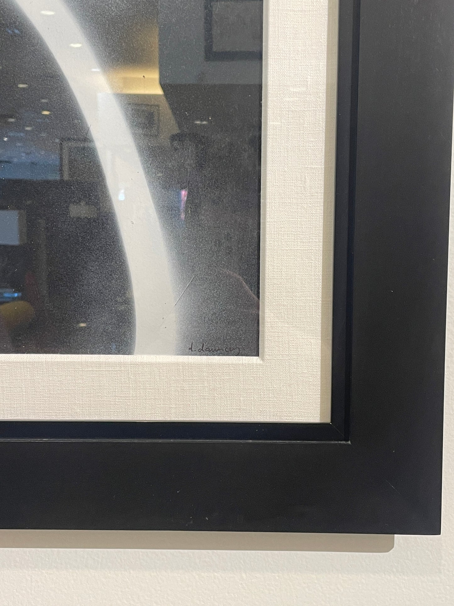 David Dauncey Black and White Abstract on paper, multi media (0I600R)