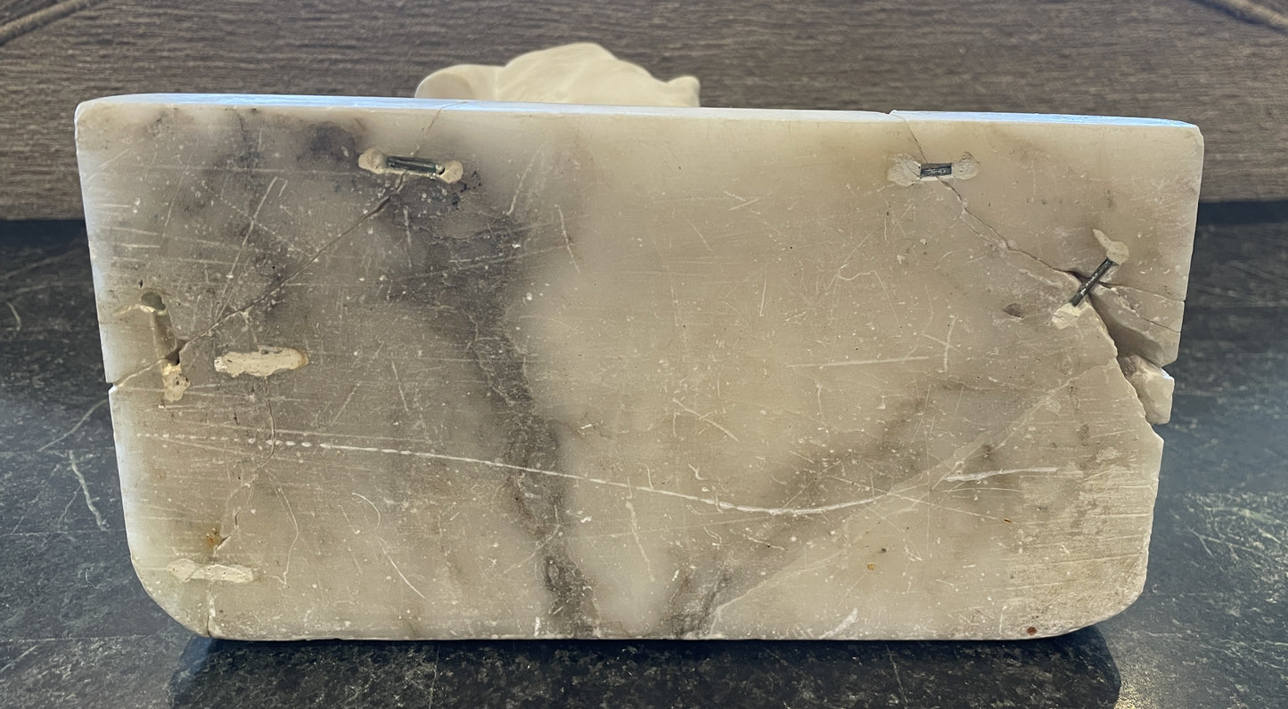 Joan of Arc Alabaster Sculpture, As Is, 1920s (0I8001)