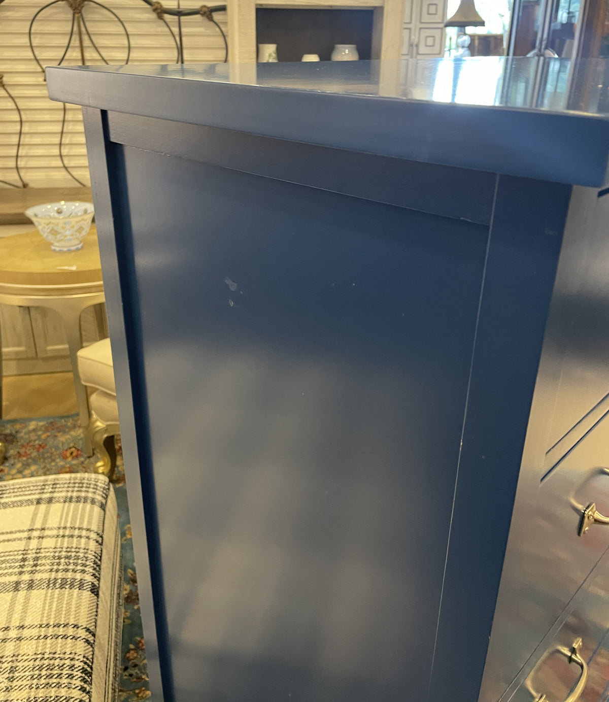 Bombay Blue Dresser with Chrome Pulls (0PQ009)
