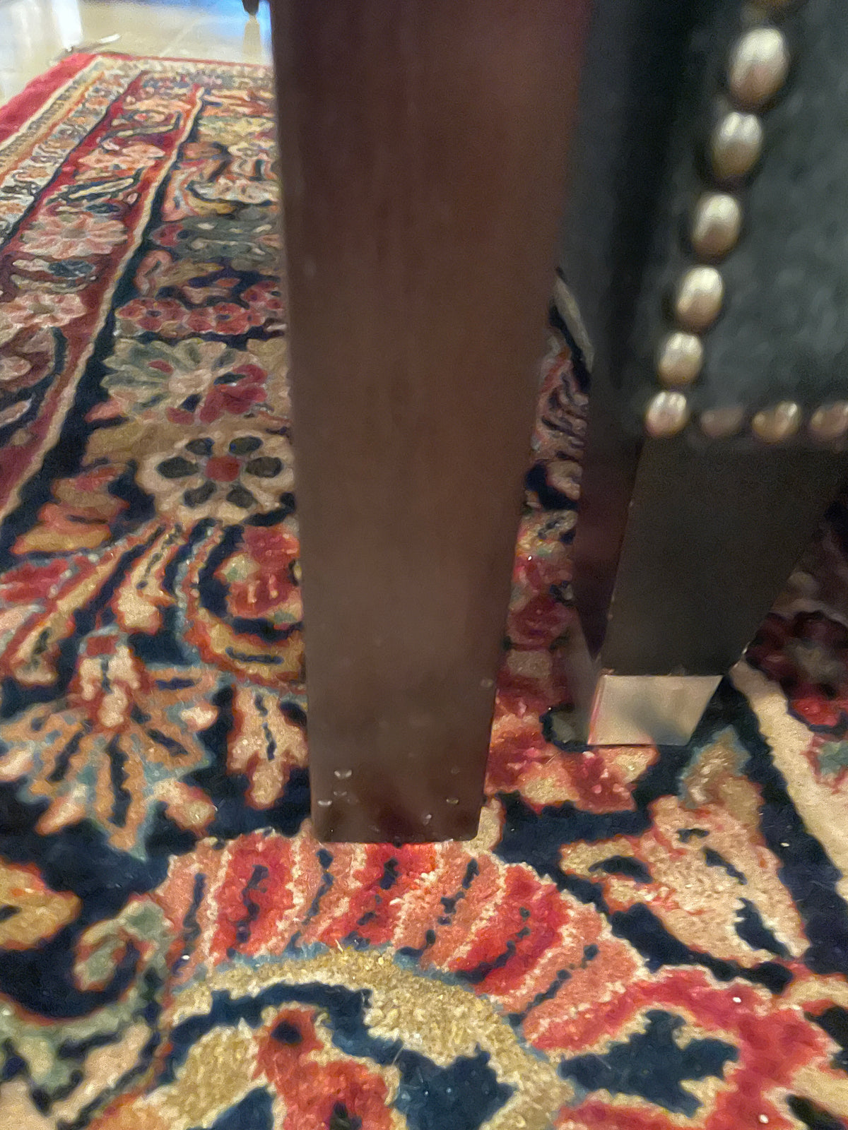 Wooden and Glass Parsons End Table, AS IS (0PQ006)