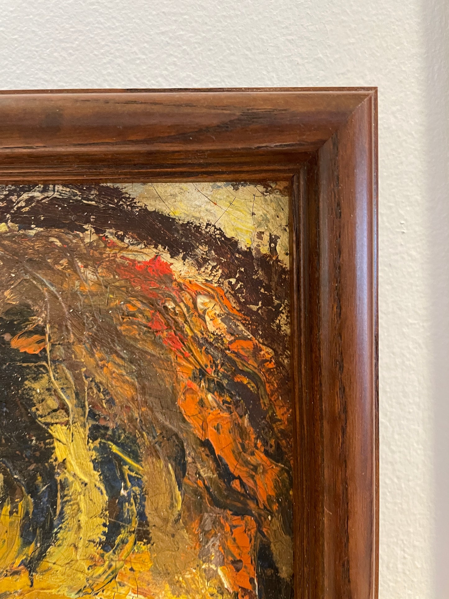 Unsigned Portrait on Board, Mid Century (0JL00H)