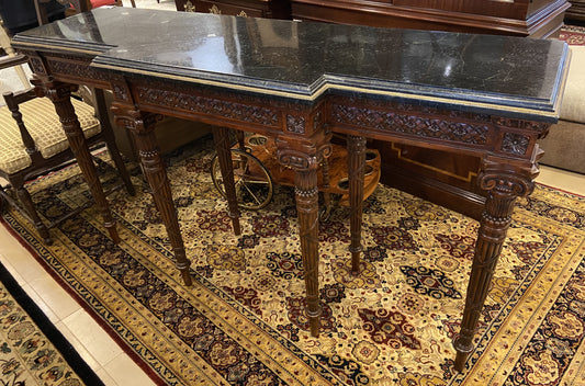 Maitland Smith Carved Marble Top Console (QN7NVJ)