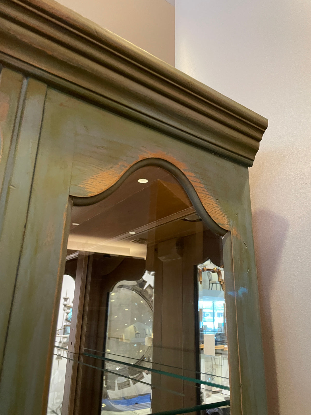 Pennsylvania House China Cabinet with Faux Finish, AS IS (0PN002)