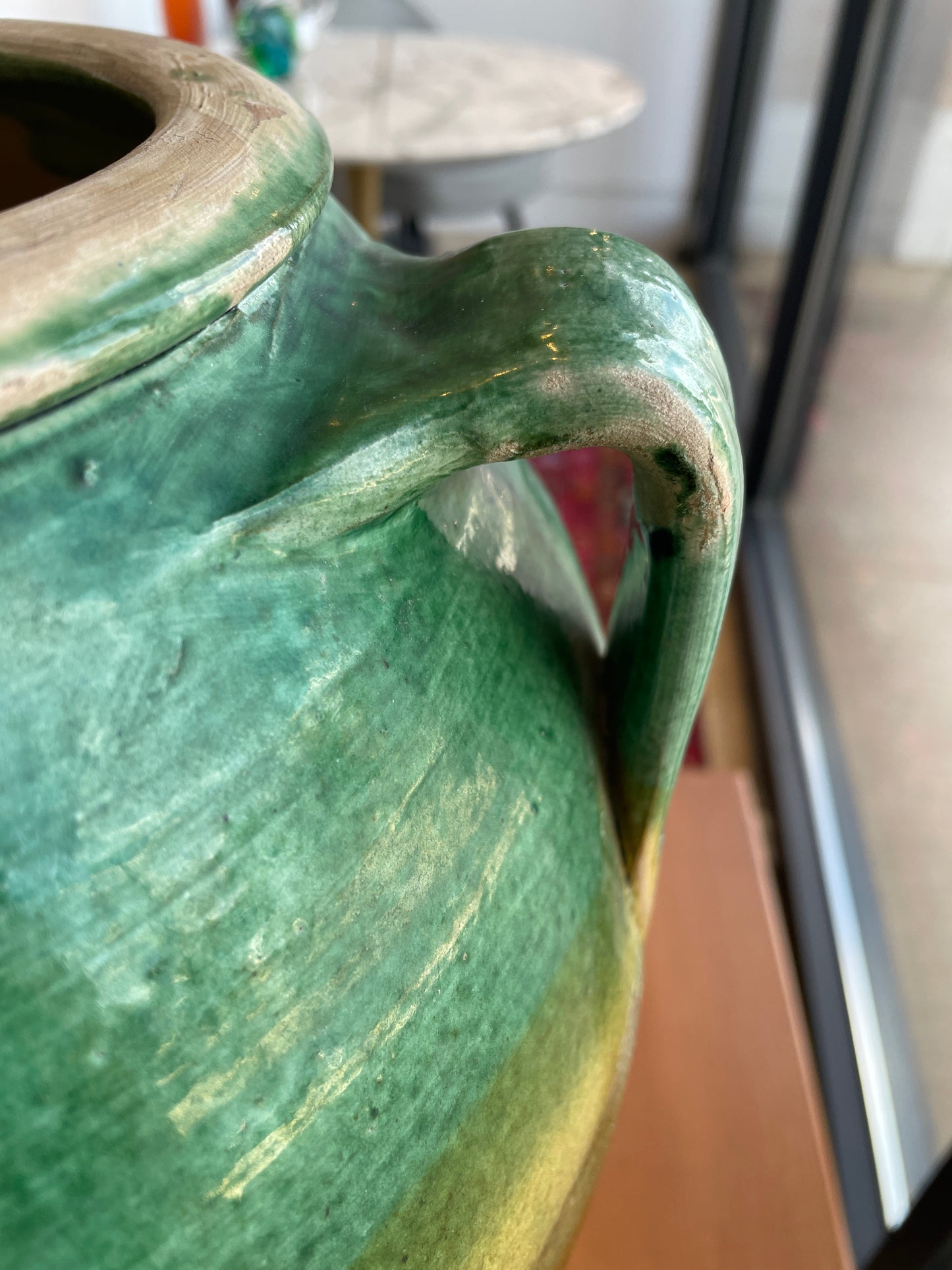 French Confit Pot in Green and Gold (0JL00P)