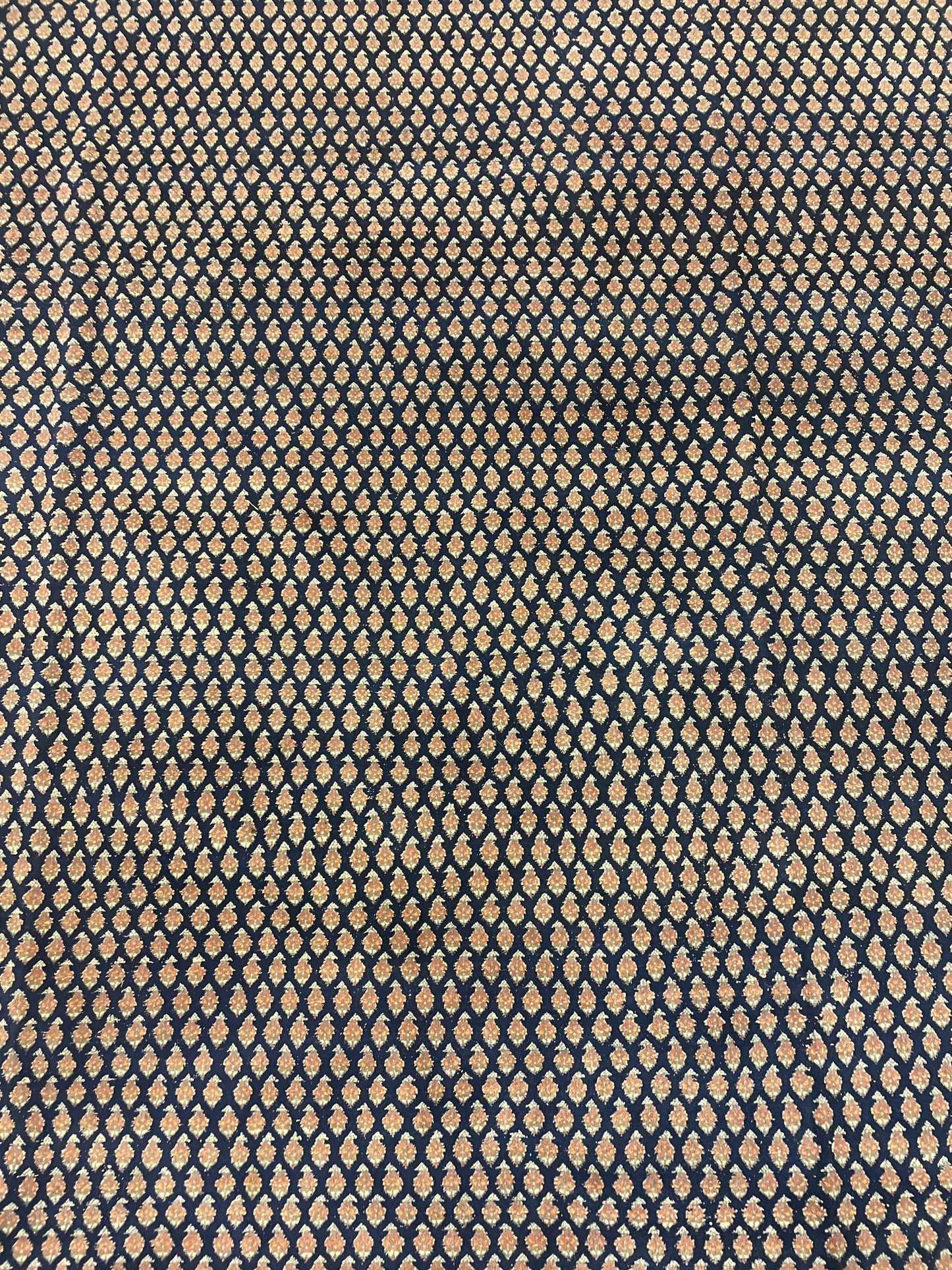 Persian MIR Rug, blues/orange/cream