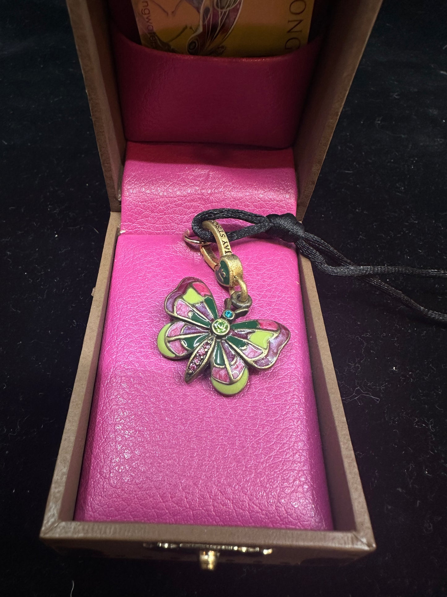 Jay Strongwater Enamel Butterfly Pendant (28KKZT)