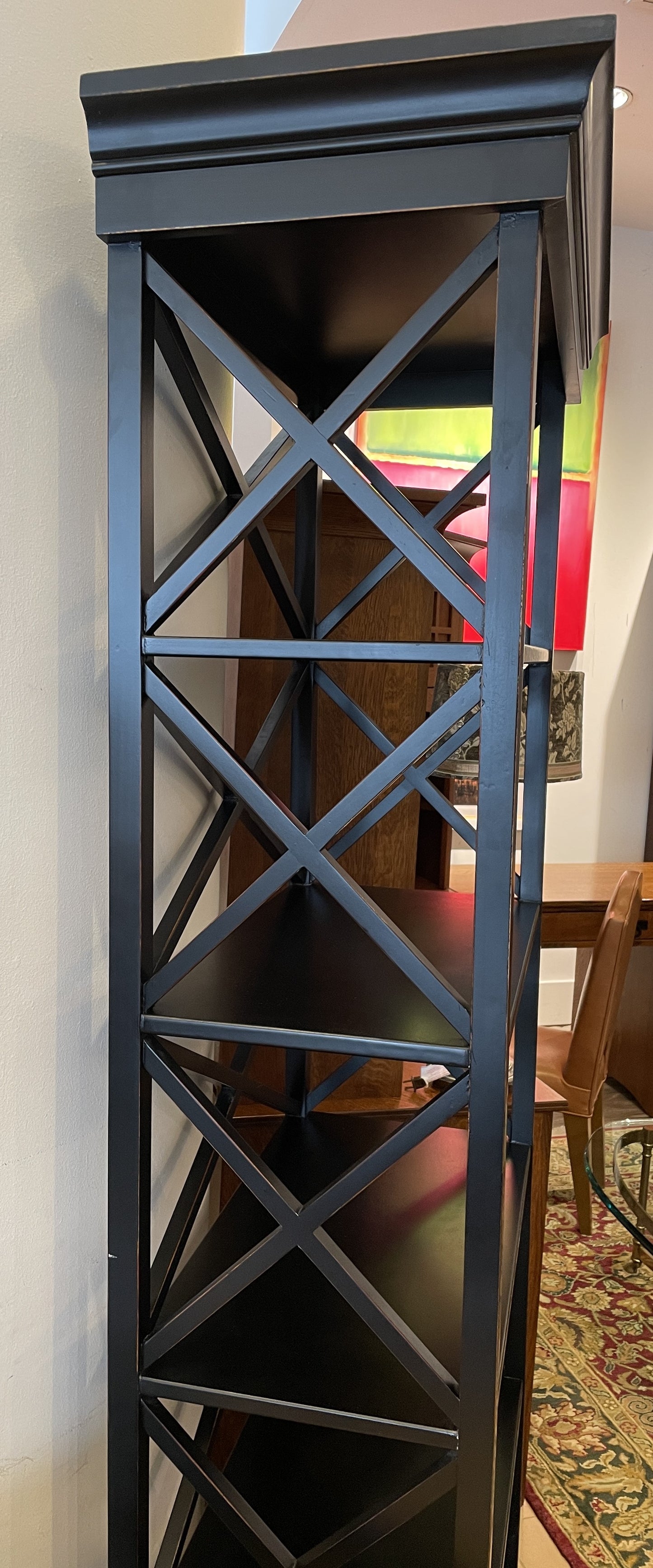 Ballard X-Back Bookcase, Black -2 available (0E700A)