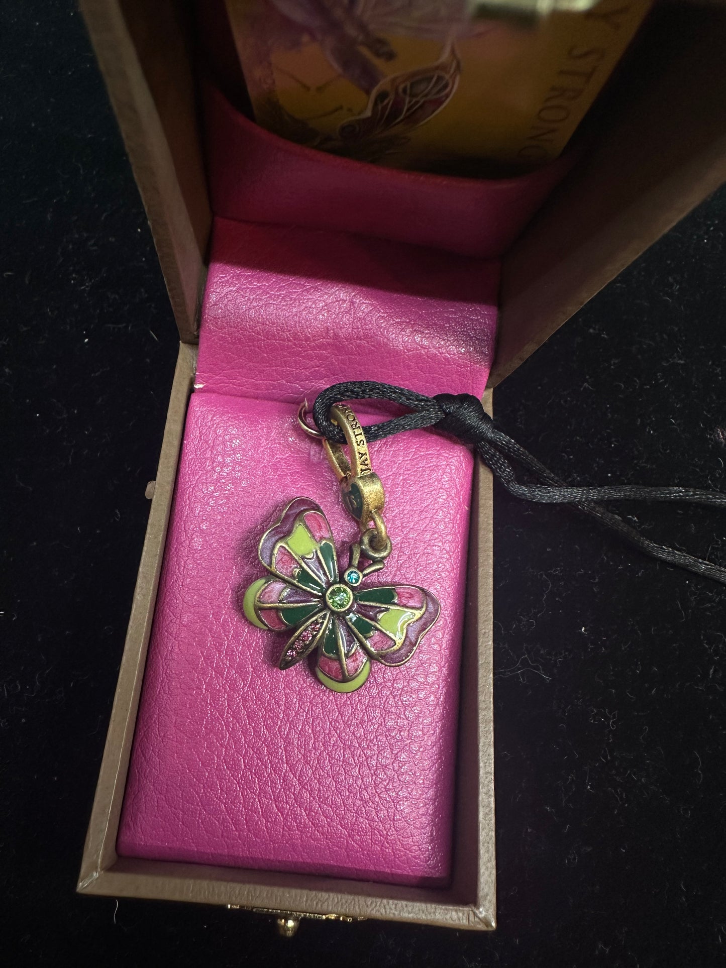 Jay Strongwater Enamel Butterfly Pendant (28KKZT)