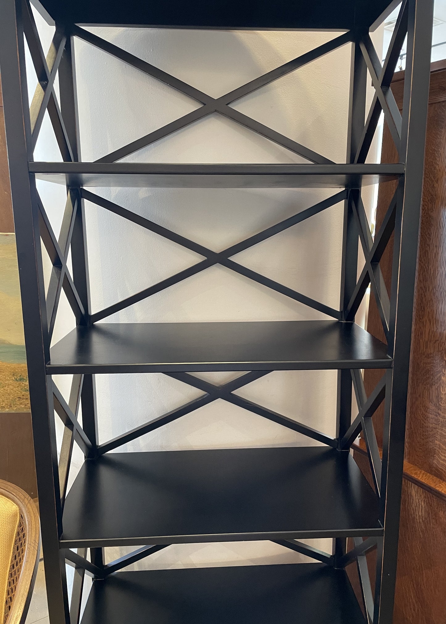 Ballard X-Back Bookcase, Black -2 available (0E700A)