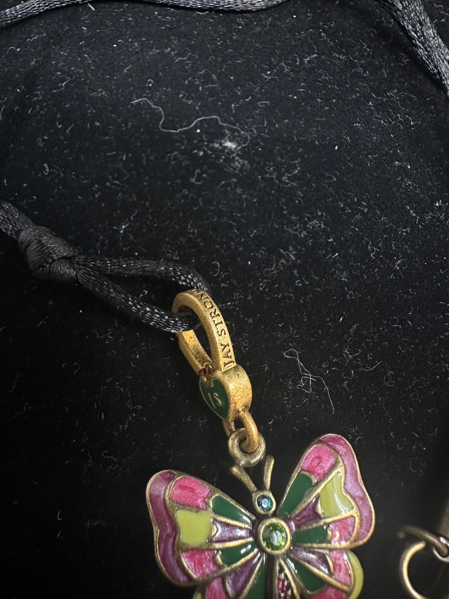 Jay Strongwater Enamel Butterfly Pendant (28KKZT)