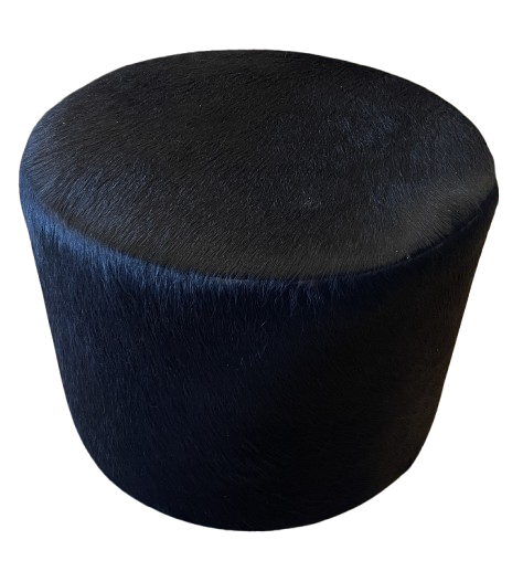 Restoration Hardware Cow Hide Ottoman (0E700B)