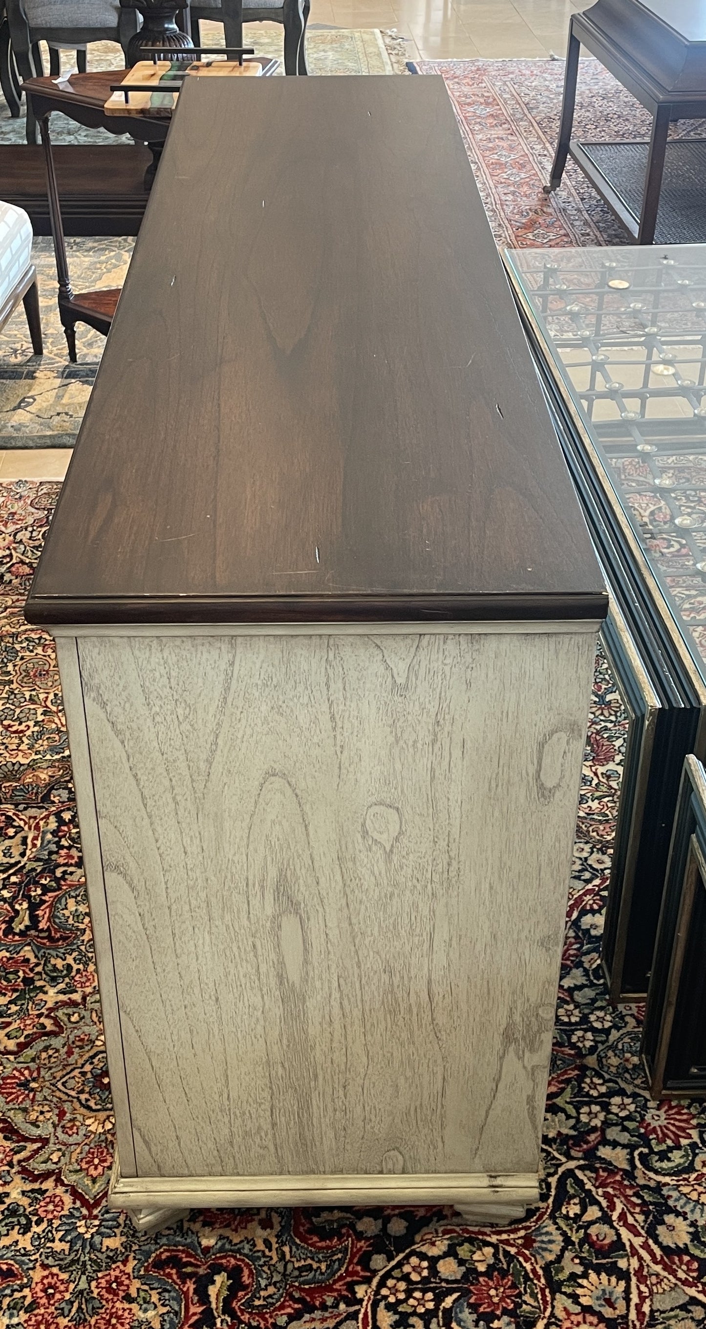 Pottery Barn Farmhouse Sideboard/Media Cabinet (0E700G)