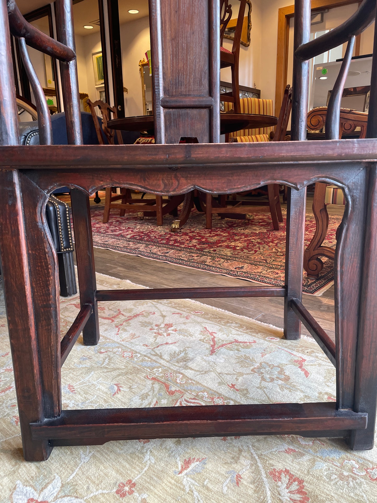 Arhaus Exaggerated Elmwood Ming Chair (0E9001) Two available