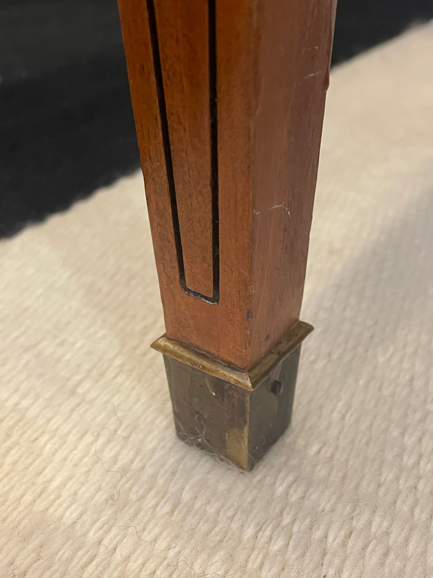 Heritage Fruitwood Campaign Style End Table (2 Available) (09Z001)