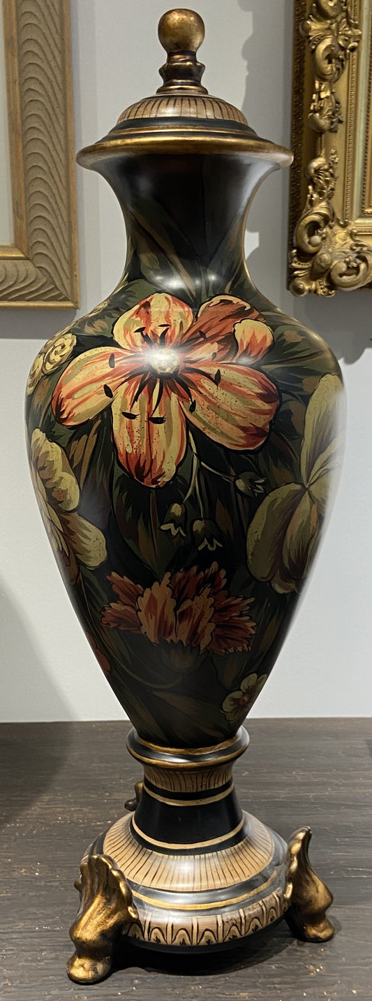 Raymond Waites Floral Ceramic Urn (YKXTQA)