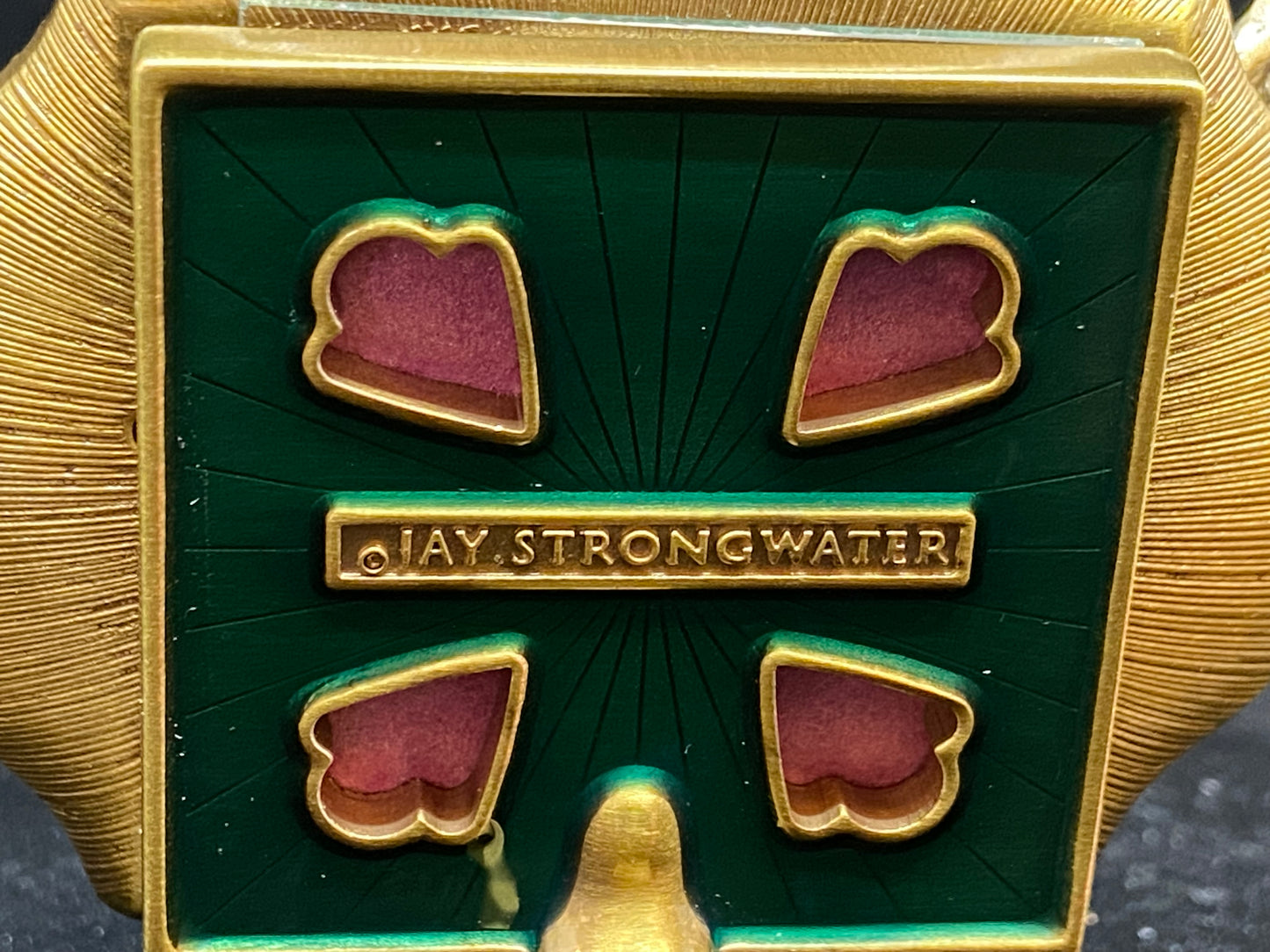 Jay Strongwater Miniature Red Enamel Frame with Dragonfly (VQ2VY6)