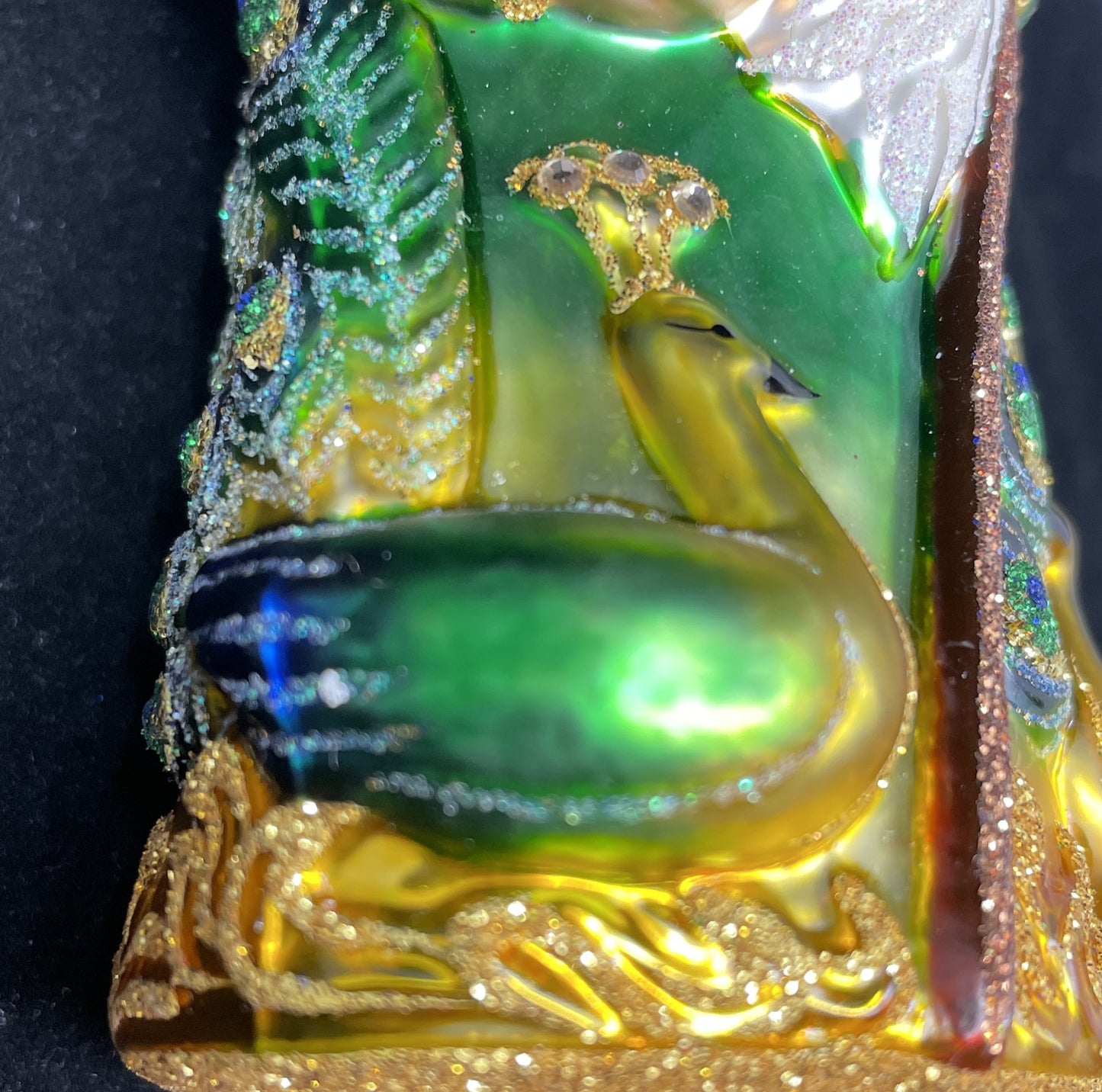 Patricia Breen Peacock Santa with Staff, small (0IK01G)